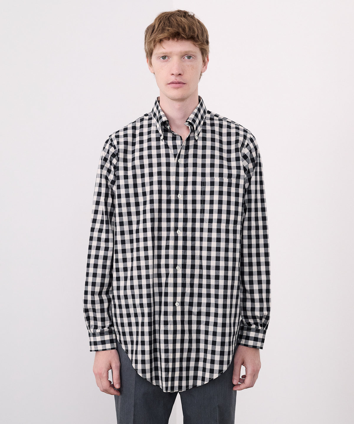 【 25SS 】ANATOMICA BD SHIRT GINGHAM / BLACK