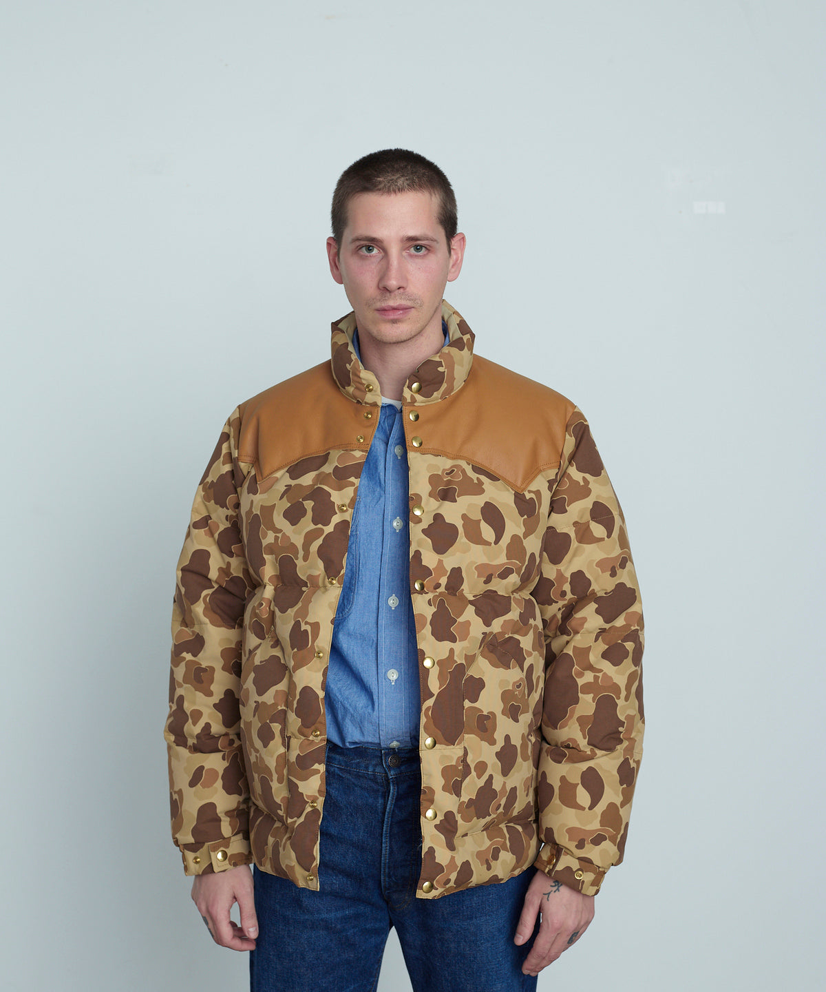 【 25FW 】RMFC HERITAGE DOWN JACKET HUNTER CAMO / BROWN