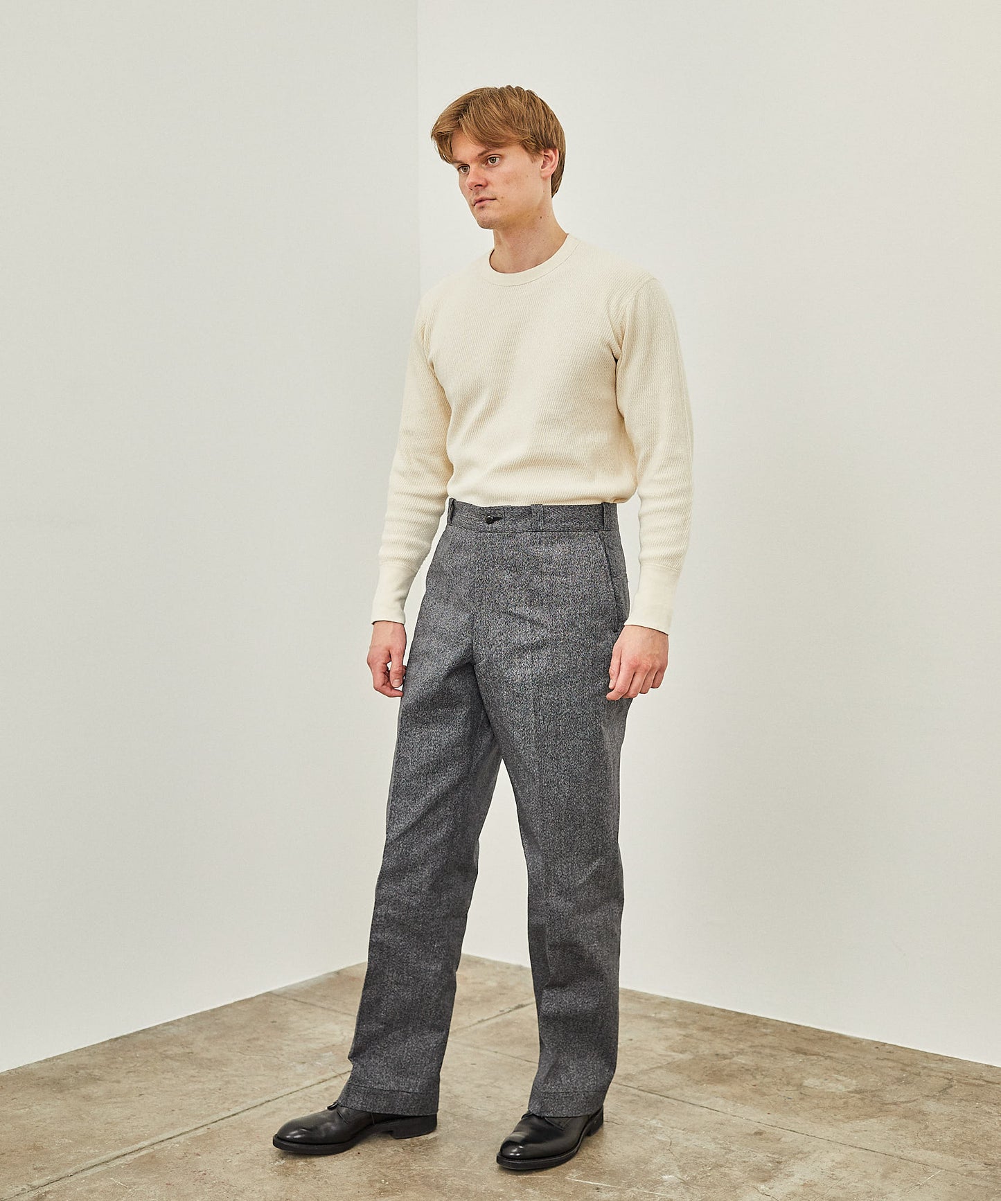 【 24FW 】YANKSHIRE 1963 TROUSERS HEATHER CHAMBRAY