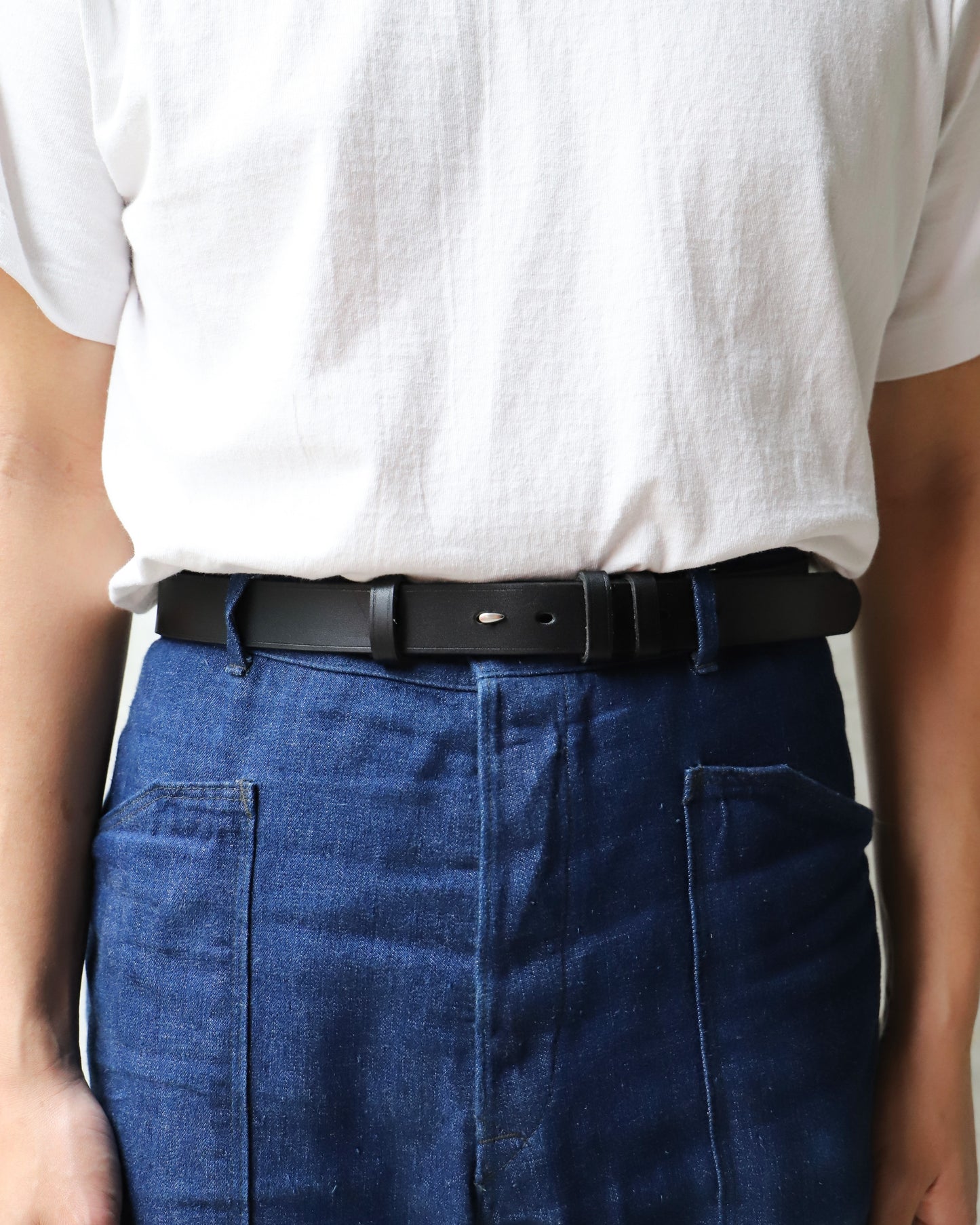 ANATOMICA DAHLMAN ARCHITECT LEATER BELT / BLACK