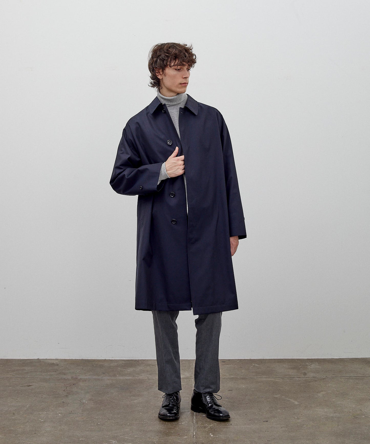 【 25FW 】ANATOMICA SINGLE RAGLAN COAT Ⅰ / NAVY