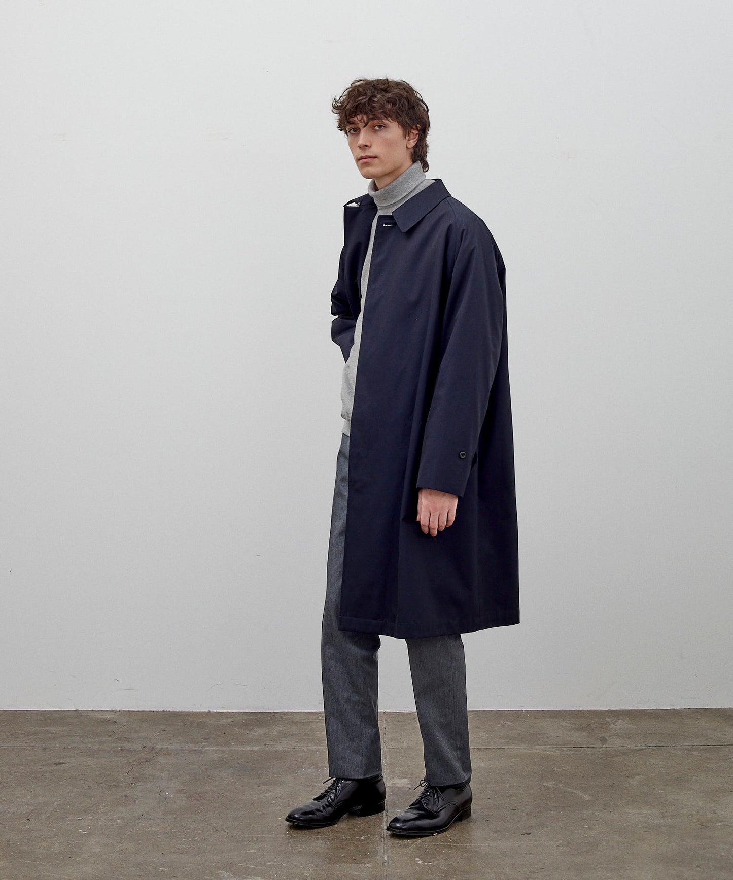 【 25FW 】ANATOMICA SINGLE RAGLAN COAT Ⅰ / NAVY