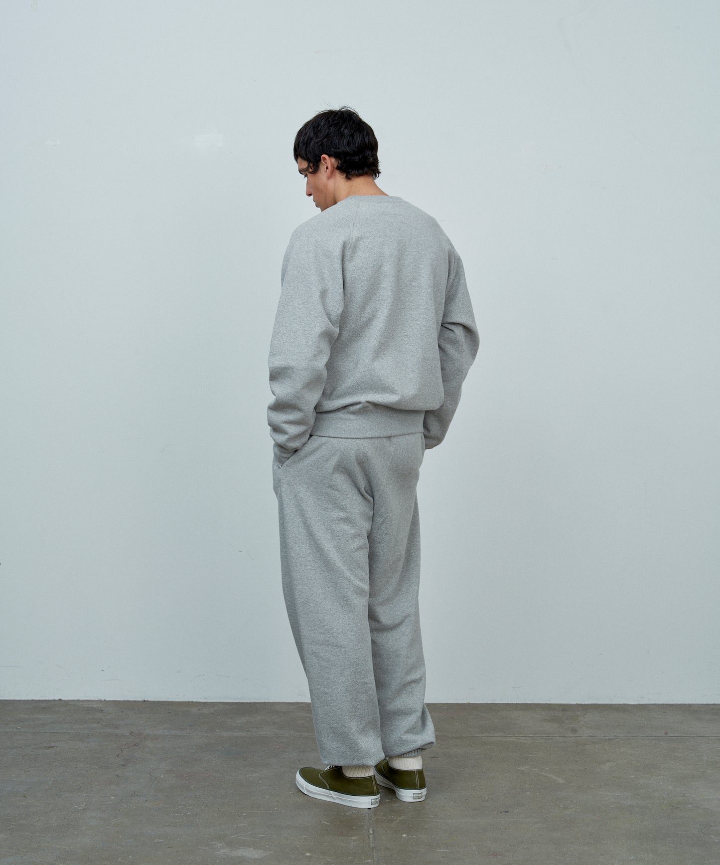 【 25FW 】ANATOMICA SWEAT RAGLAN CREW NECK / GREY