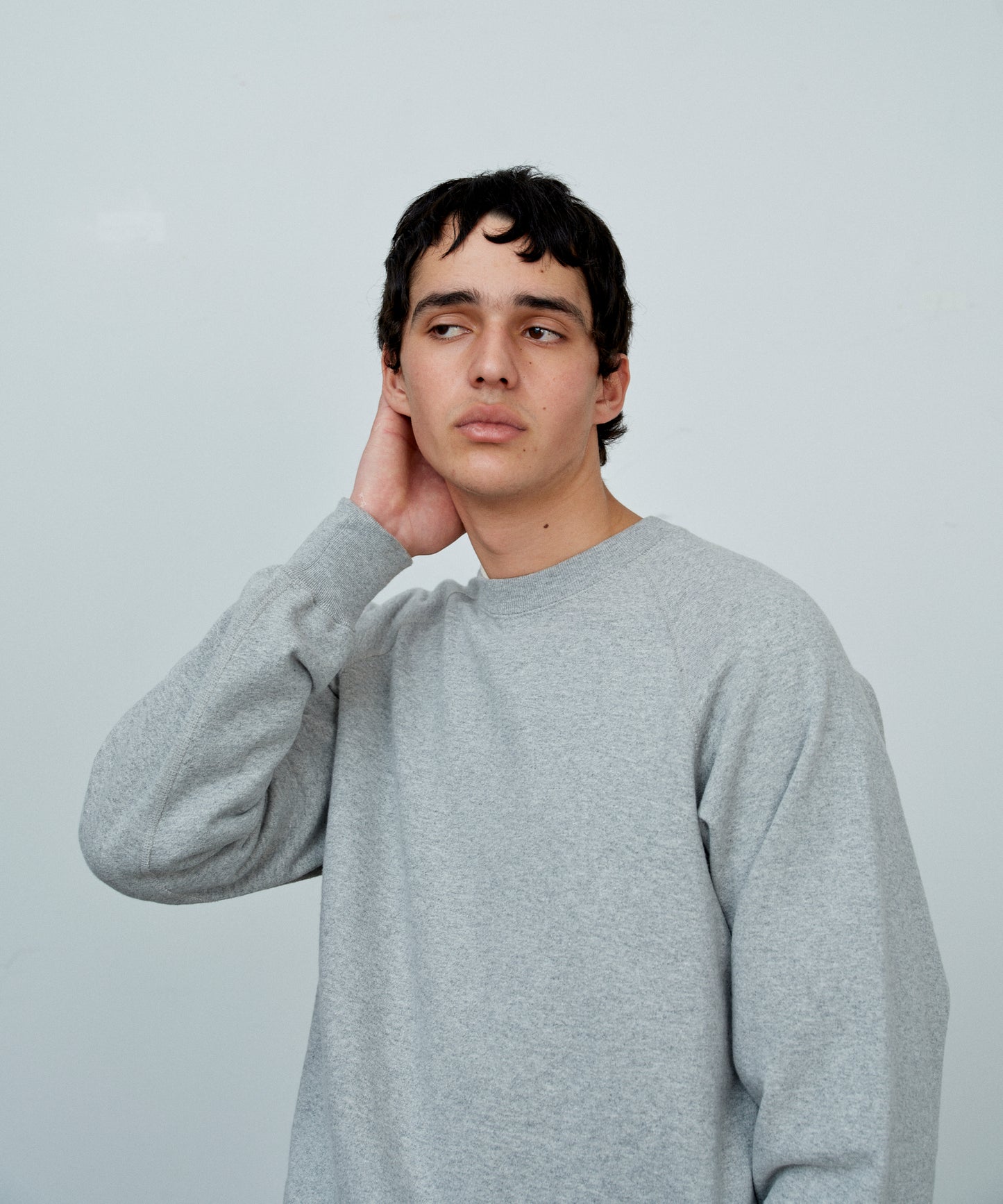 【 25FW 】ANATOMICA SWEAT RAGLAN CREW NECK / GREY