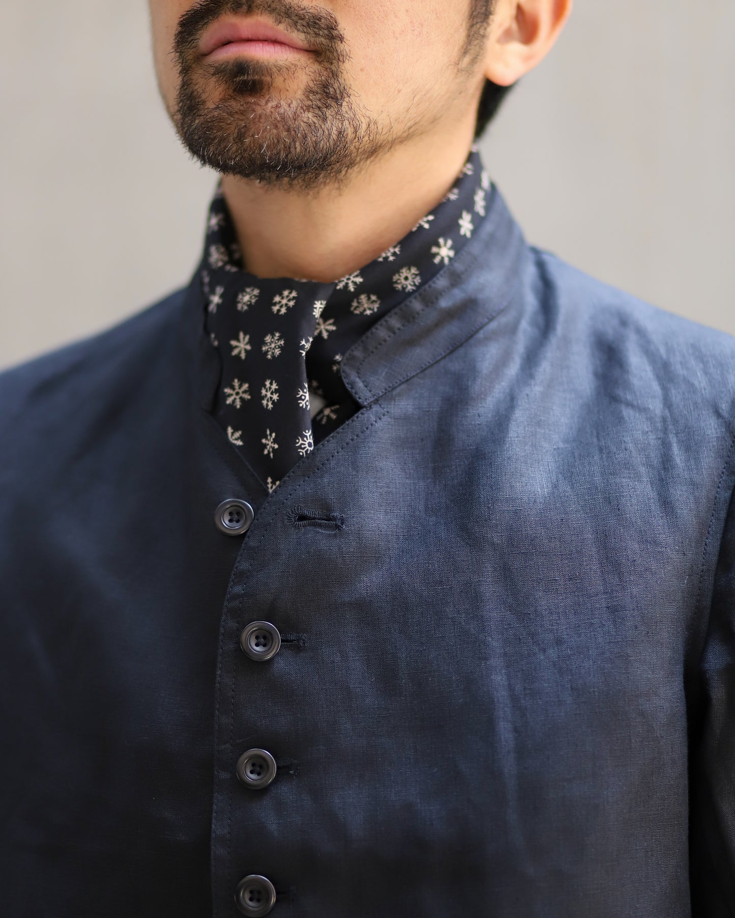 【 26SS FRENCH GARMENTS 】ANATOMICA DOLMAN JACKET LINEN / BLACK