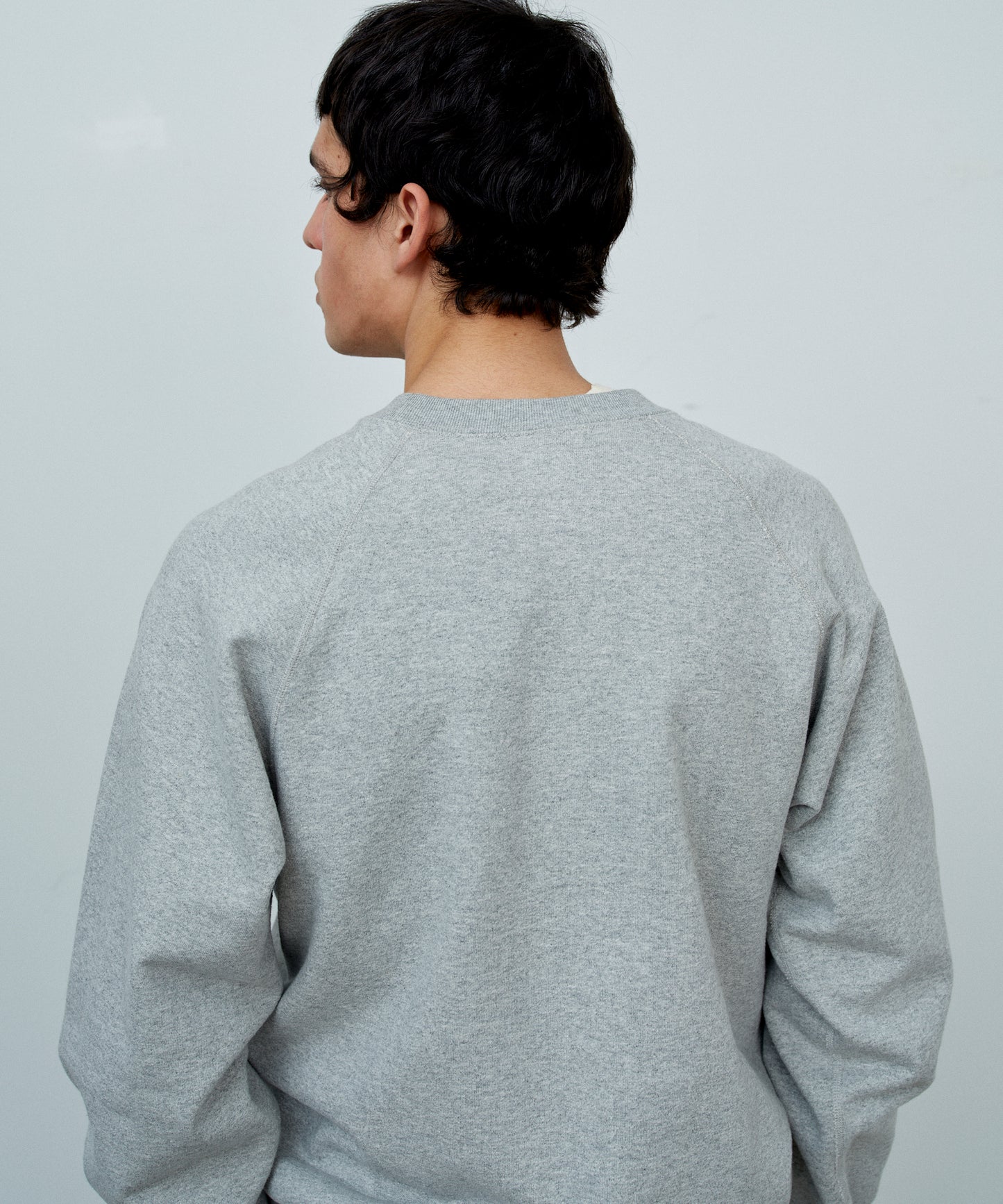【 25FW 】ANATOMICA SWEAT RAGLAN CREW NECK / GREY