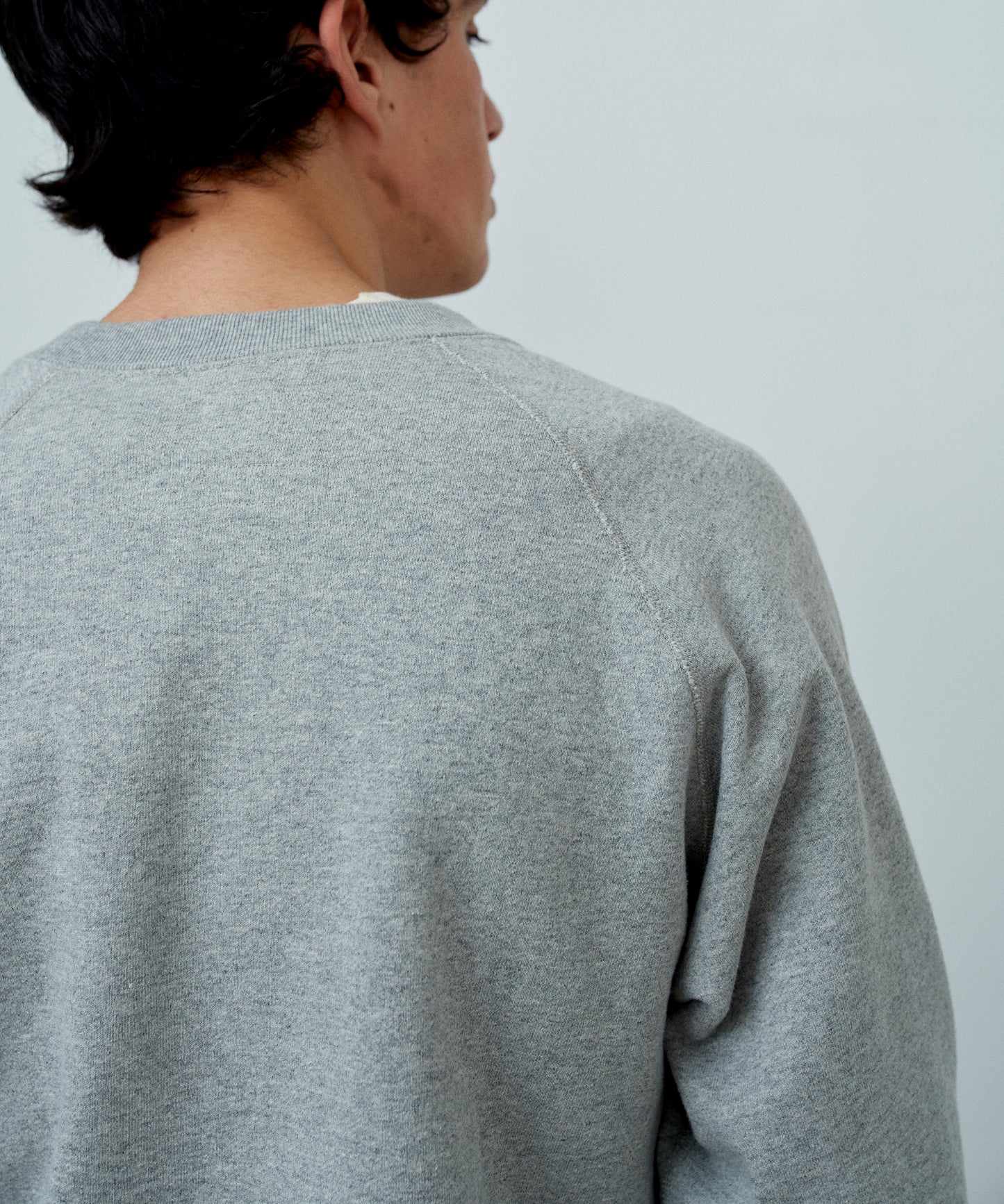 【 25FW 】ANATOMICA SWEAT RAGLAN CREW NECK / GREY