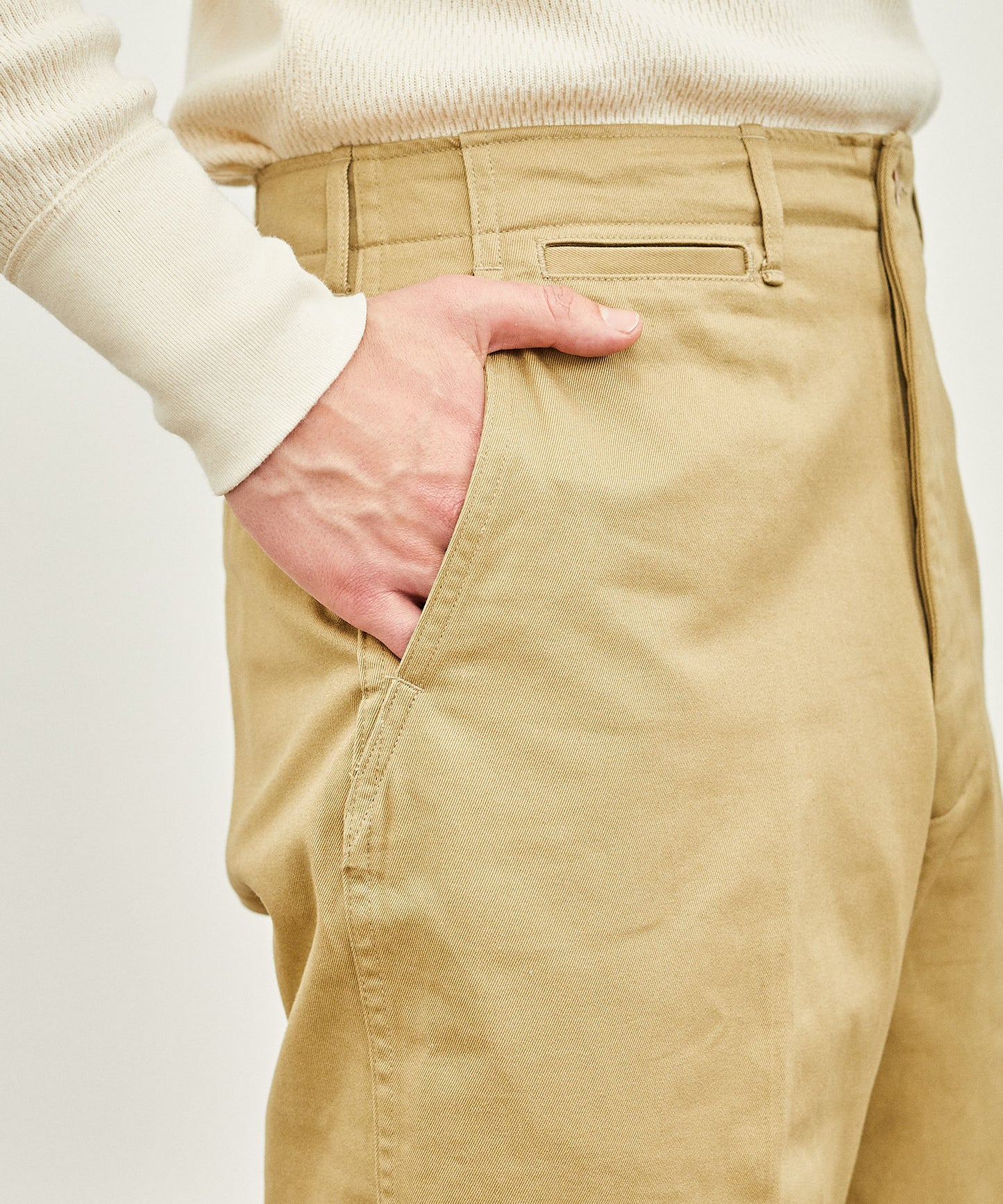 【 RESTOCK 】YANKSHIRE TROUSERS M1945 WEST POINT / BEIGE