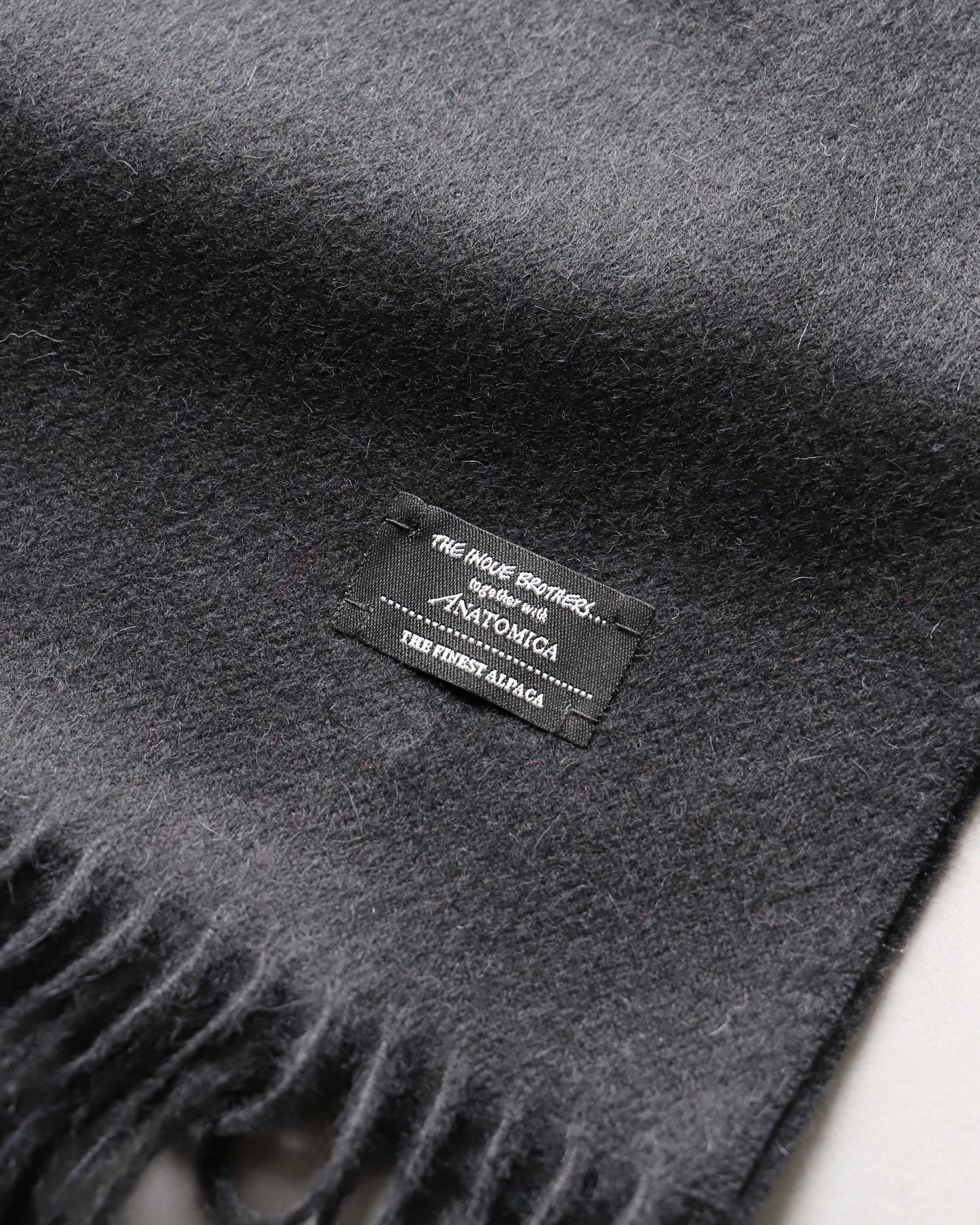 【 24FW 】ANATOMICA × THE INOUE BROTHERS BRUSHED SCARF / BLACK