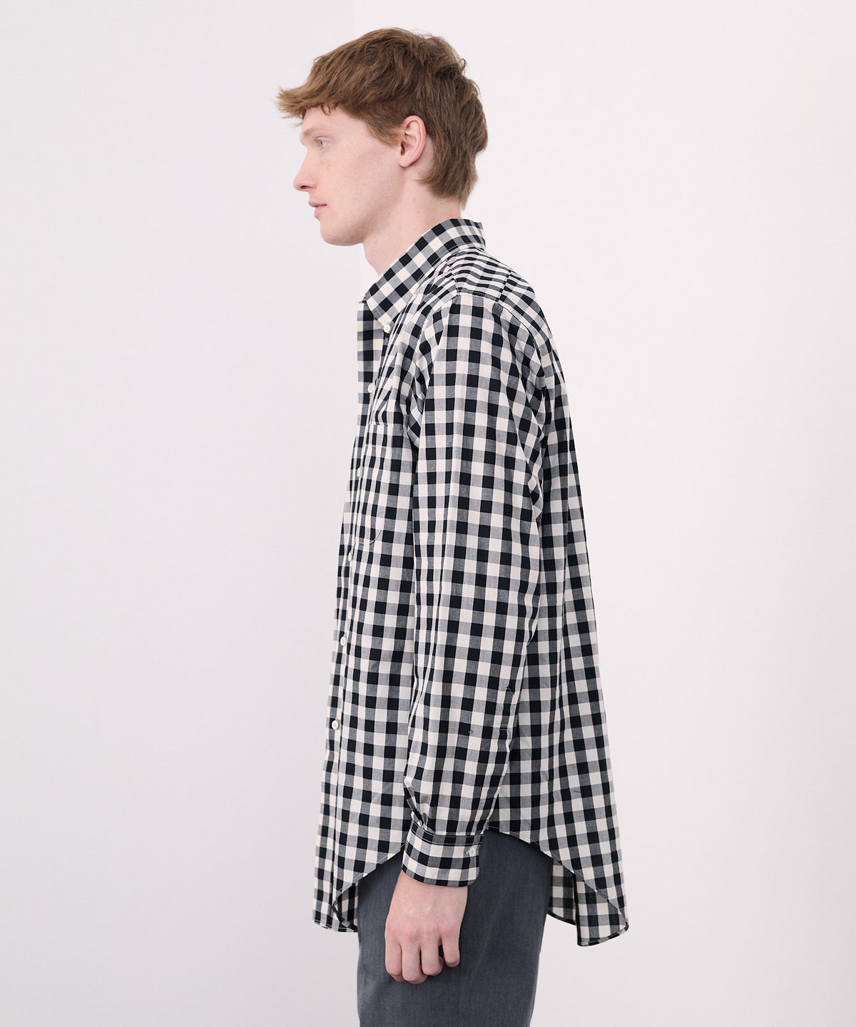 【 25SS 】ANATOMICA BD SHIRT GINGHAM / BLACK