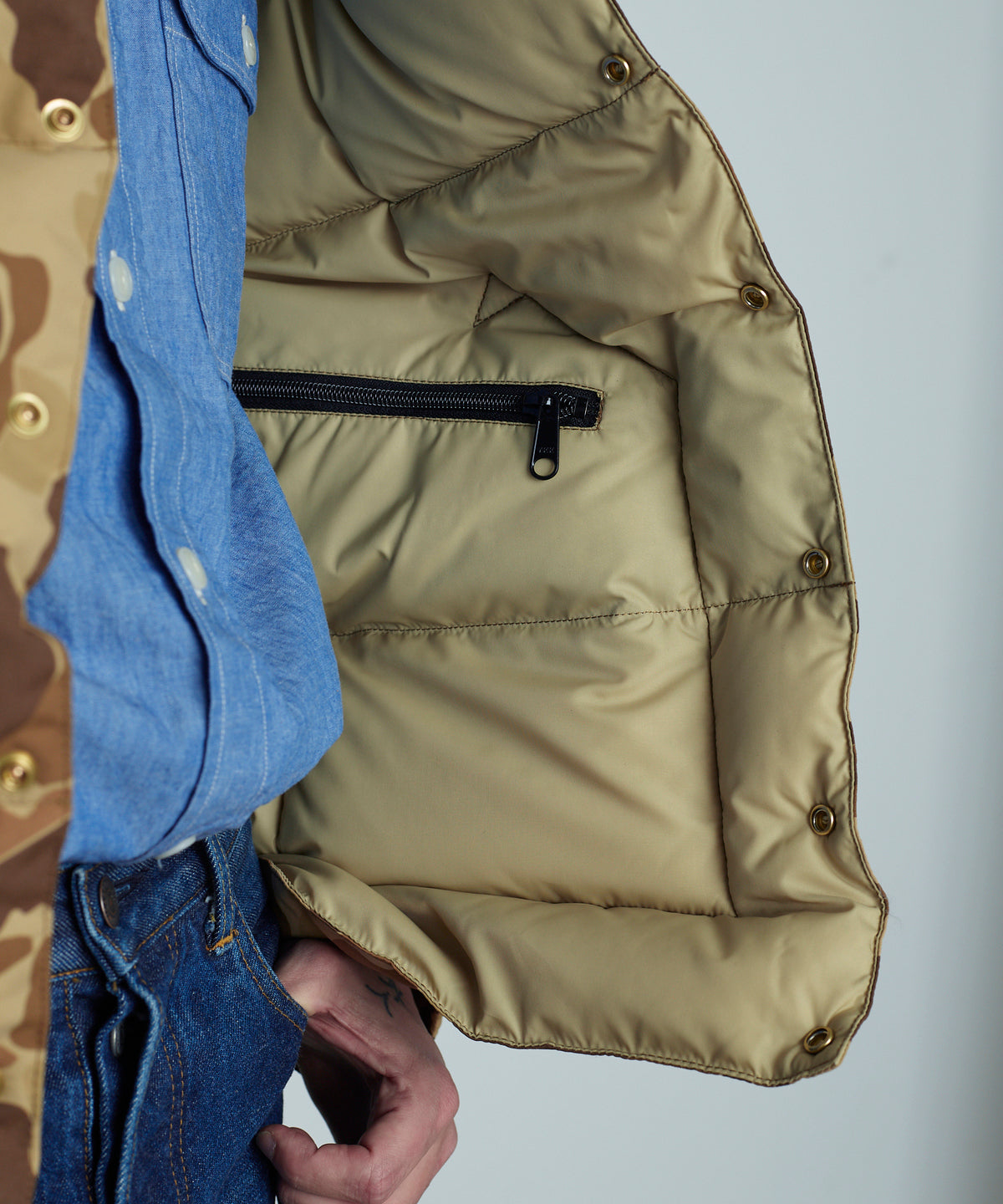 【 25FW 】RMFC HERITAGE DOWN JACKET HUNTER CAMO / BROWN