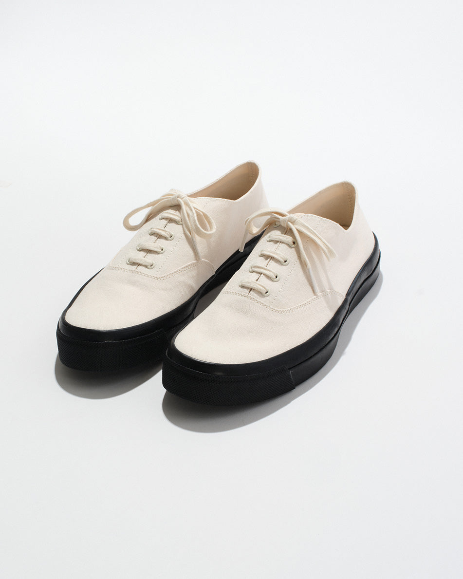 【 26SS 】WAKOUWA CANVAS OX LOW BLACK SOLE / NATURAL