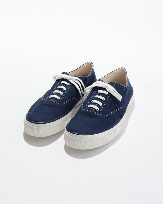 【 26SS 】WAKOUWA CANVAS OX LOW WHITE SOLE / NAVY