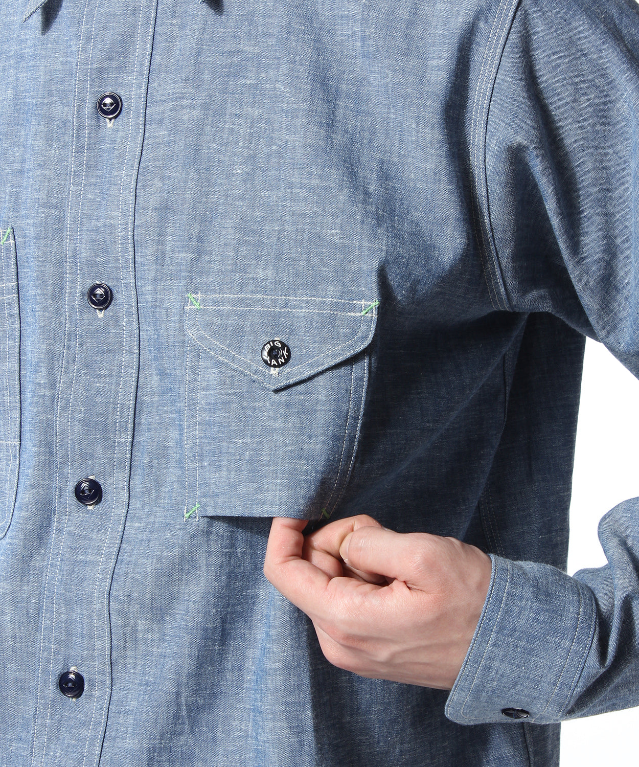 【 Restock 】BIGYANK M1935 WORK SHIRT CHAMBRAY / INDIGO