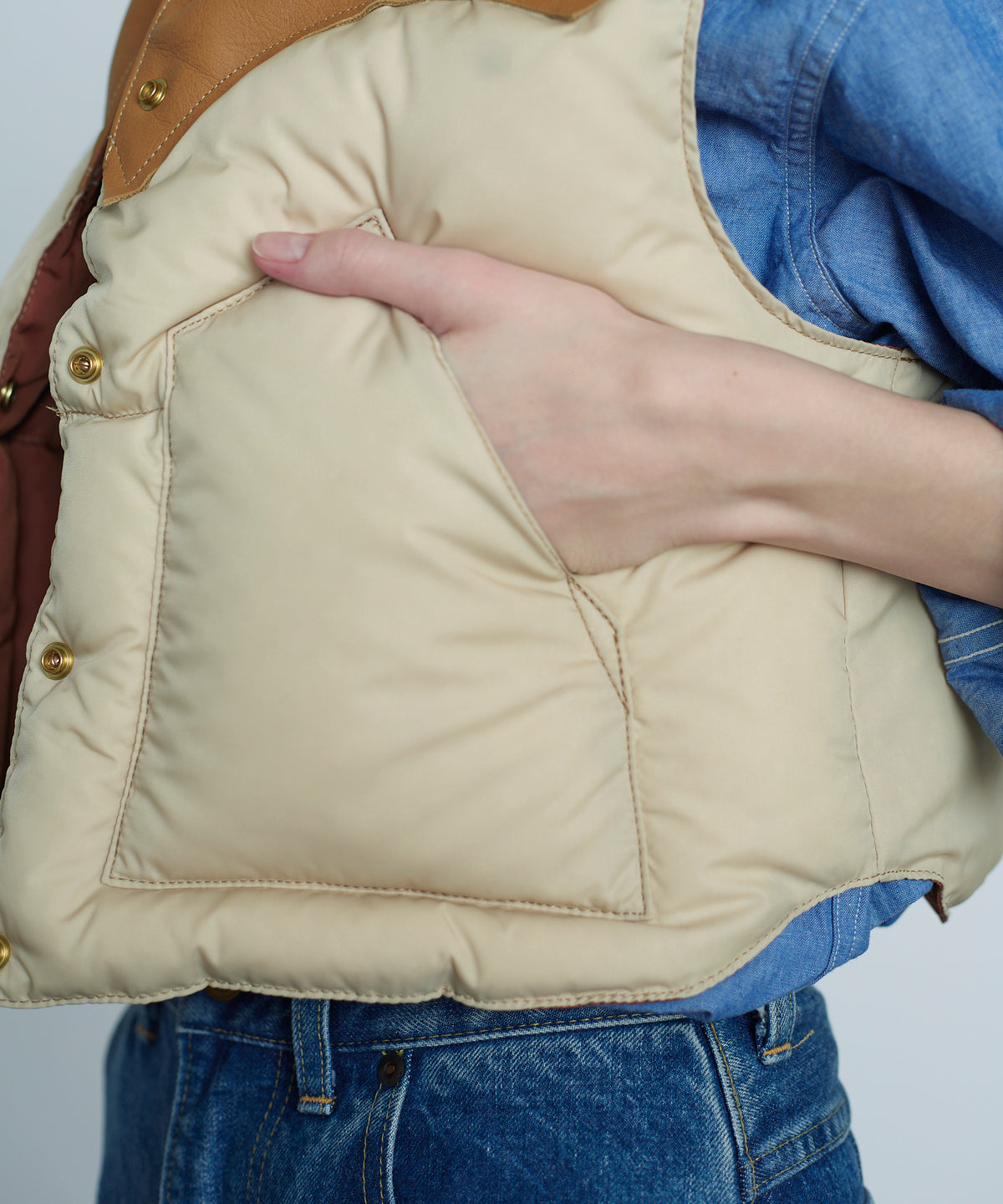 【 25FW 】RMFC HERITAGE ANNELLE VEST / L.BEIGE