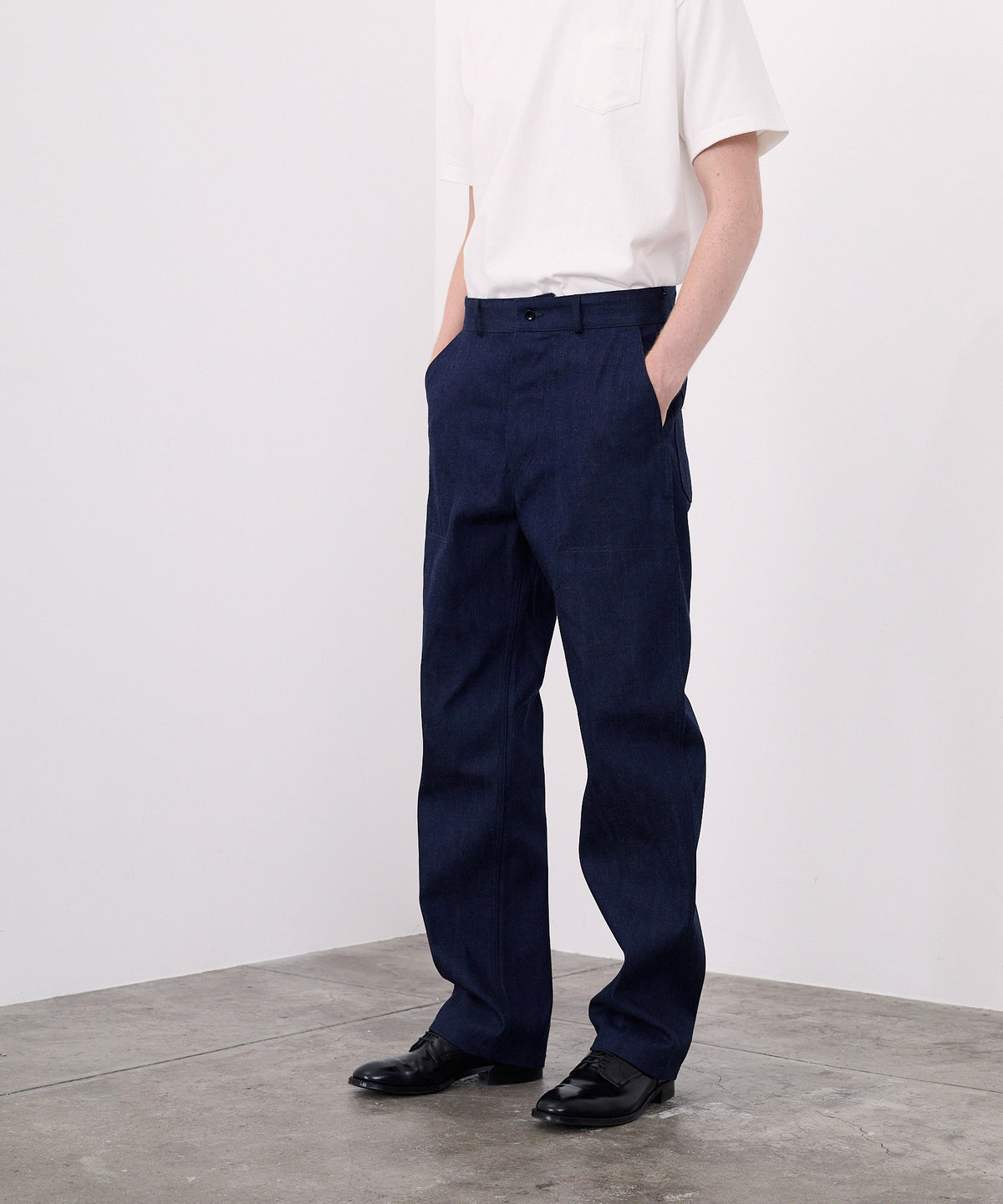 【 25SS 】ANATOMICA USN 1943 UTILITY PANTS / INDIGO NON WASH