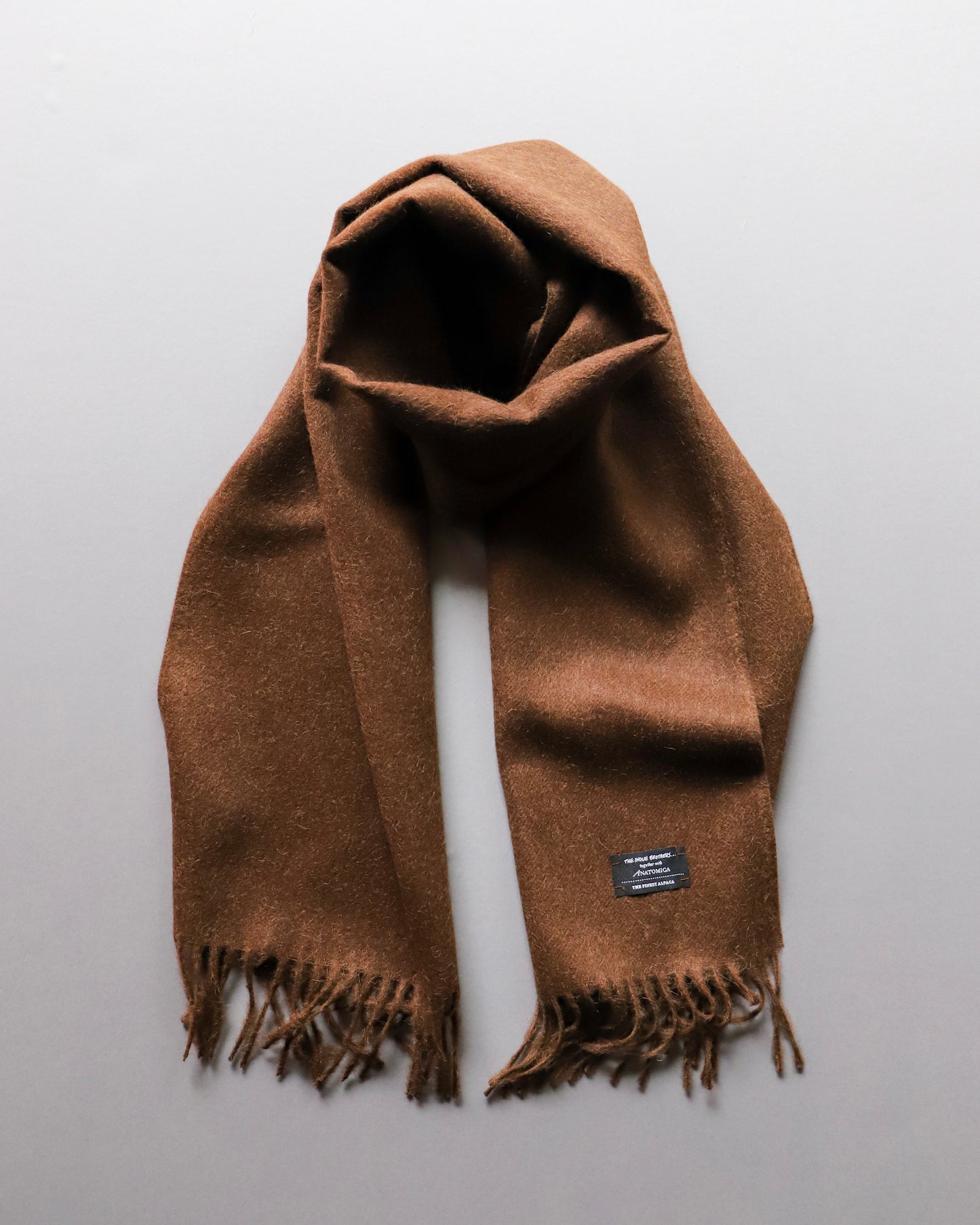 【 24FW 】ANATOMICA × THE INOUE BROTHERS BRUSHED SCARF / BROWN