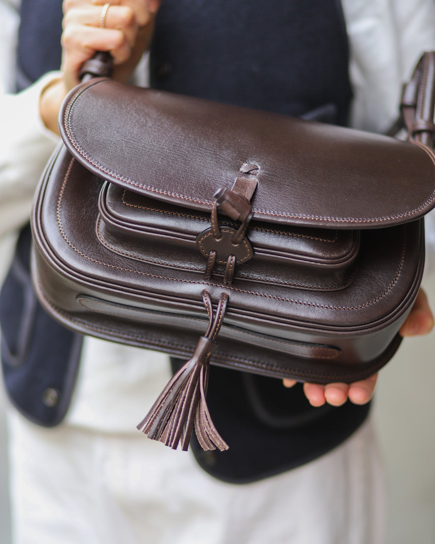 【 25FW 】ANDALUSIA LISO BAG / D.BROWN