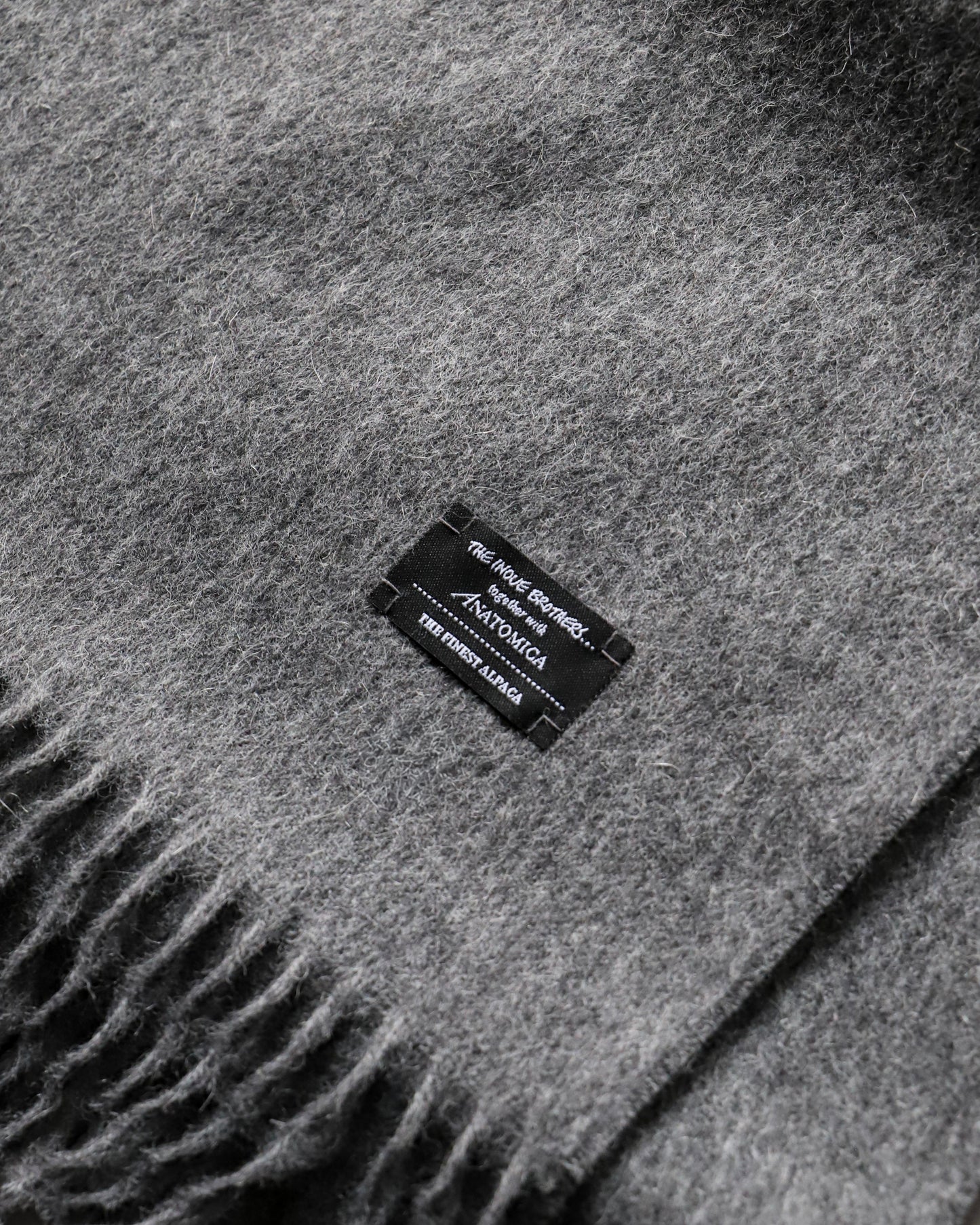 【 24FW 】ANATOMICA × THE INOUE BROTHERS BRUSHED SCARF / GREY