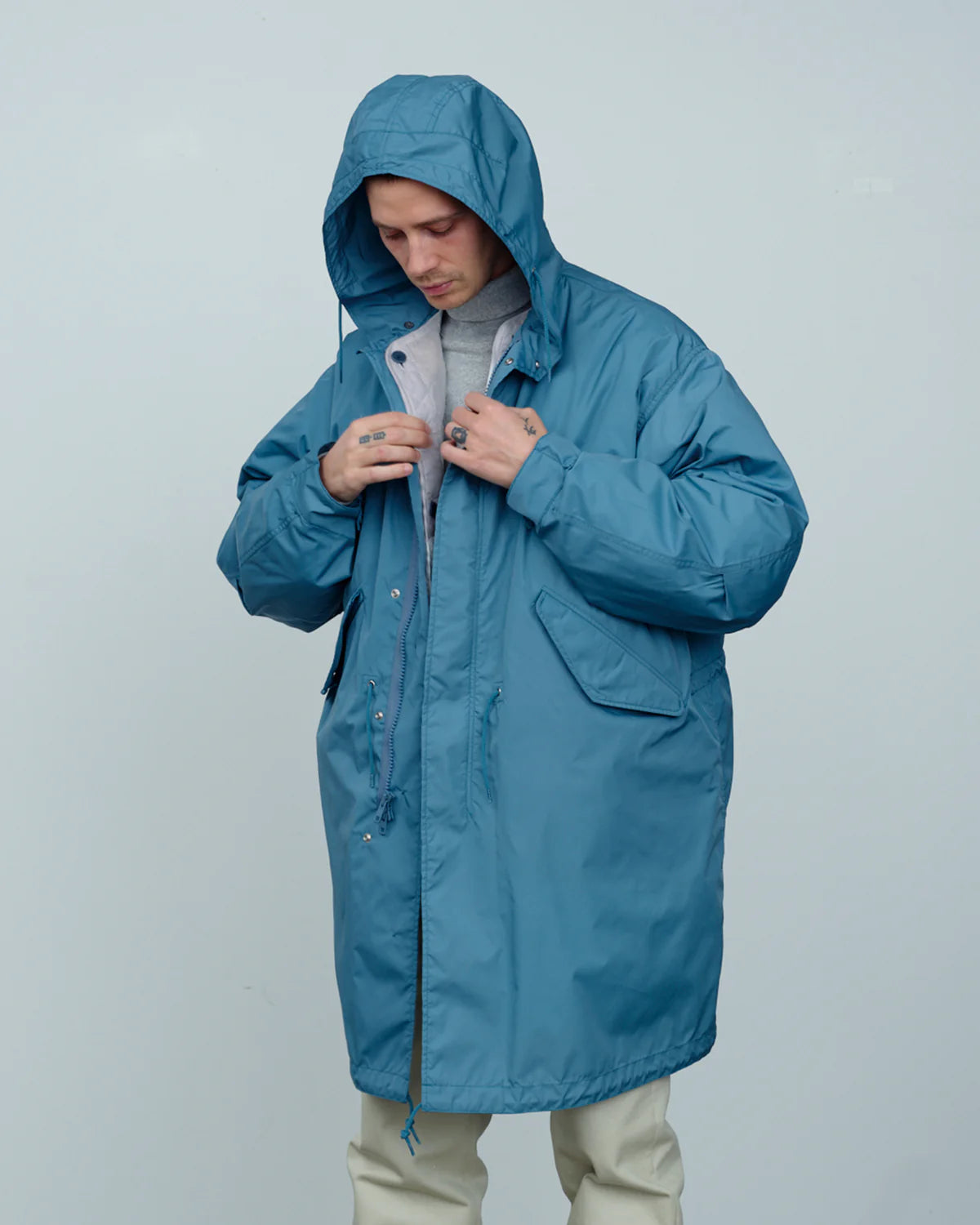 【 25FW 】RMFC M51 FISHTAIL TAFFETA with LINER / SMOKY BLUE