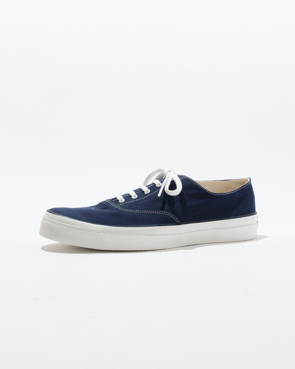 【 26SS 】WAKOUWA CANVAS OX LOW WHITE SOLE / NAVY