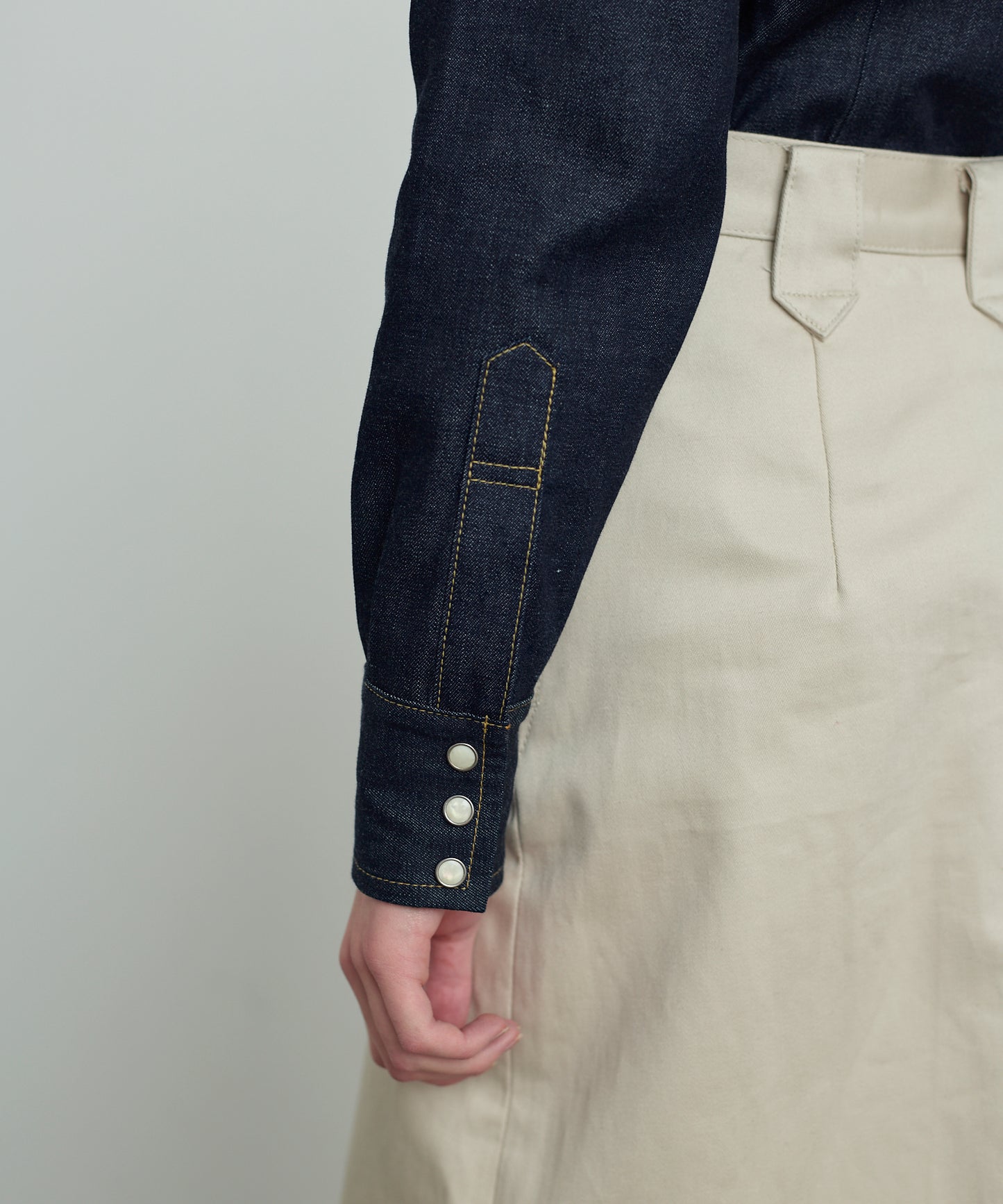 【 25FW 】ANATOMICA LADIES SiSSY SHIRT / INDIGO ONE WASH