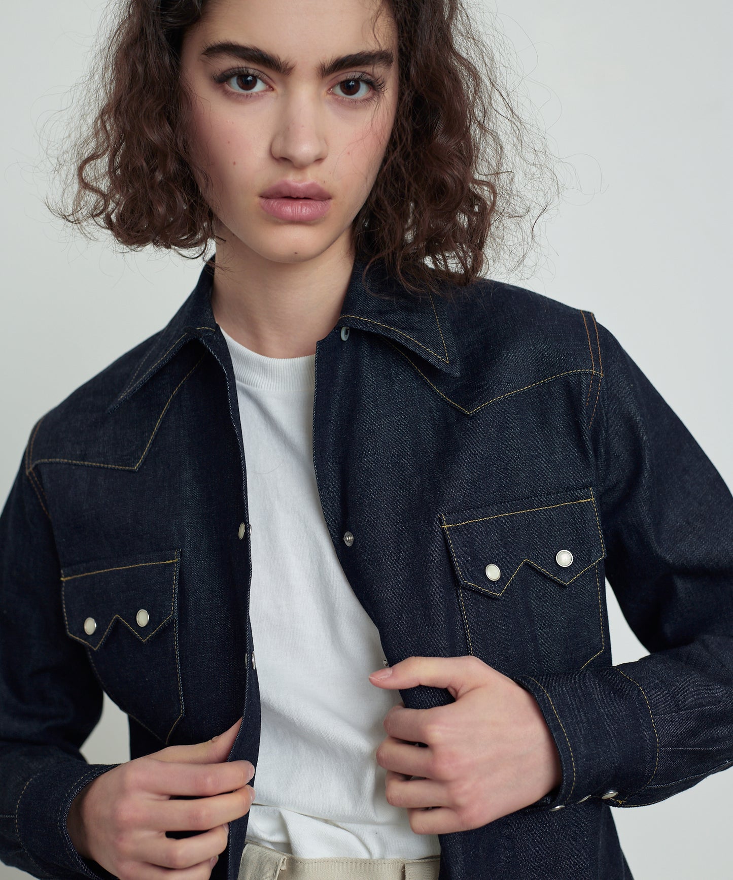 【 25FW 】ANATOMICA LADIES SiSSY SHIRT / INDIGO ONE WASH