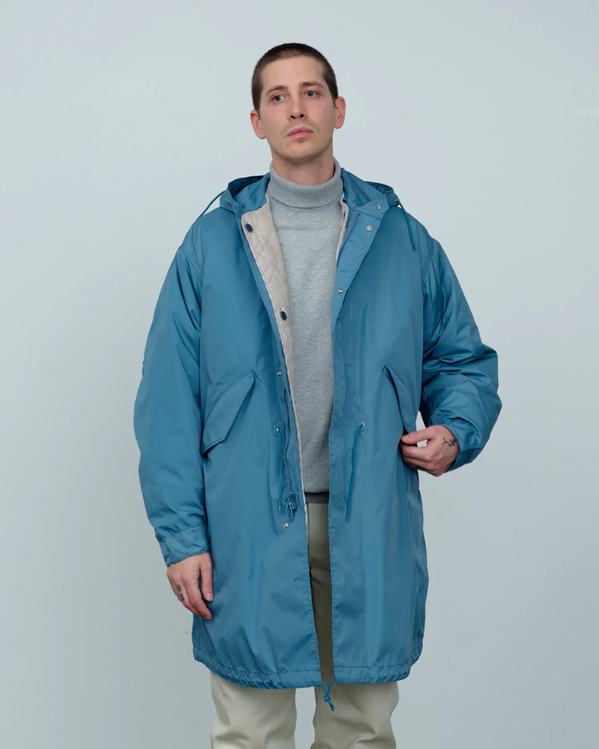 【 25FW 】RMFC M51 FISHTAIL TAFFETA with LINER / SMOKY BLUE