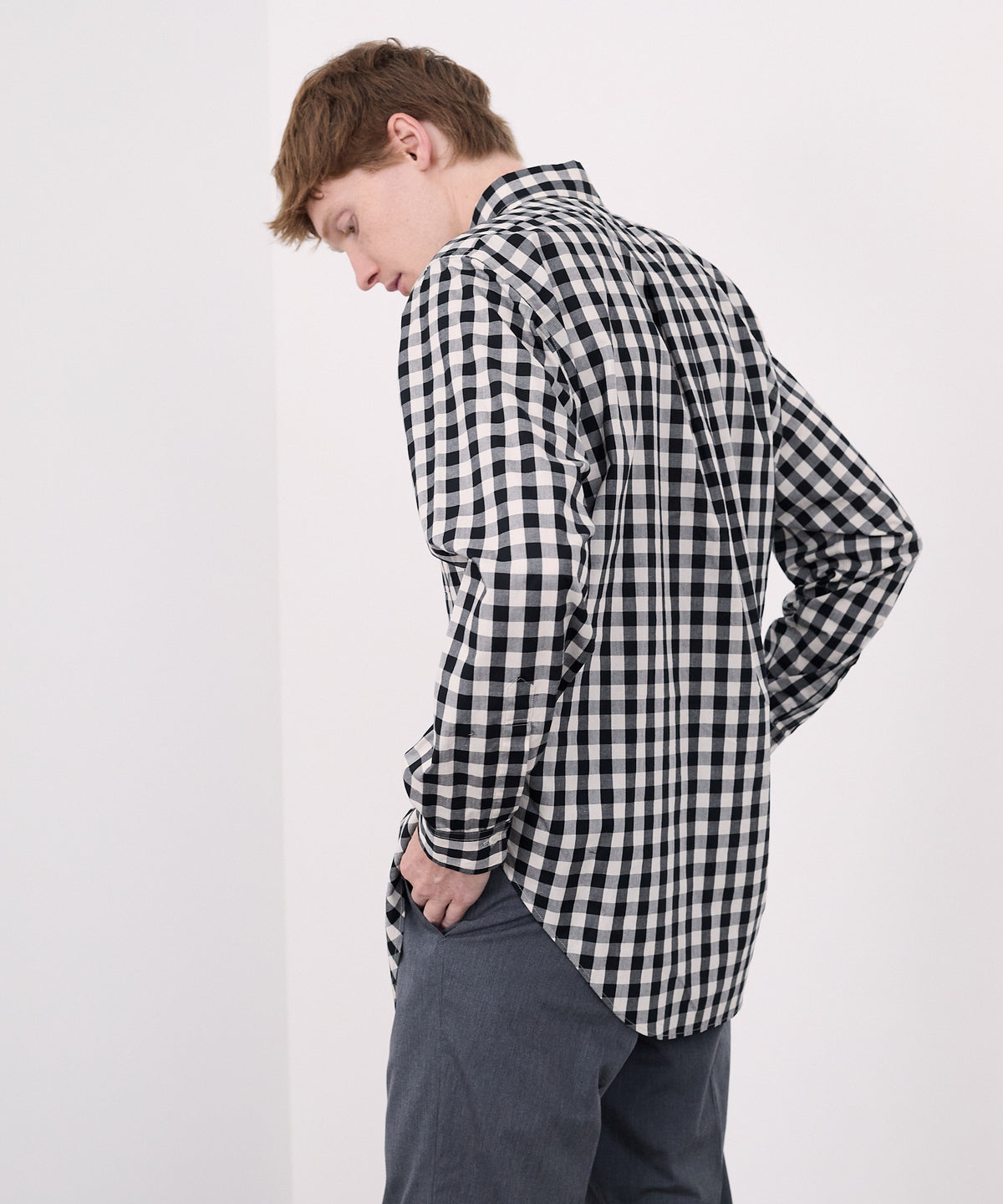 【 25SS 】ANATOMICA BD SHIRT GINGHAM / BLACK