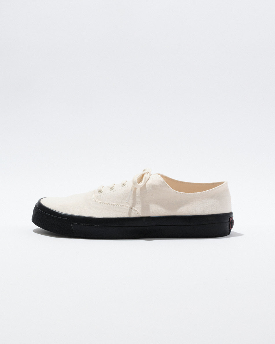 【 26SS 】WAKOUWA CANVAS OX LOW BLACK SOLE / NATURAL