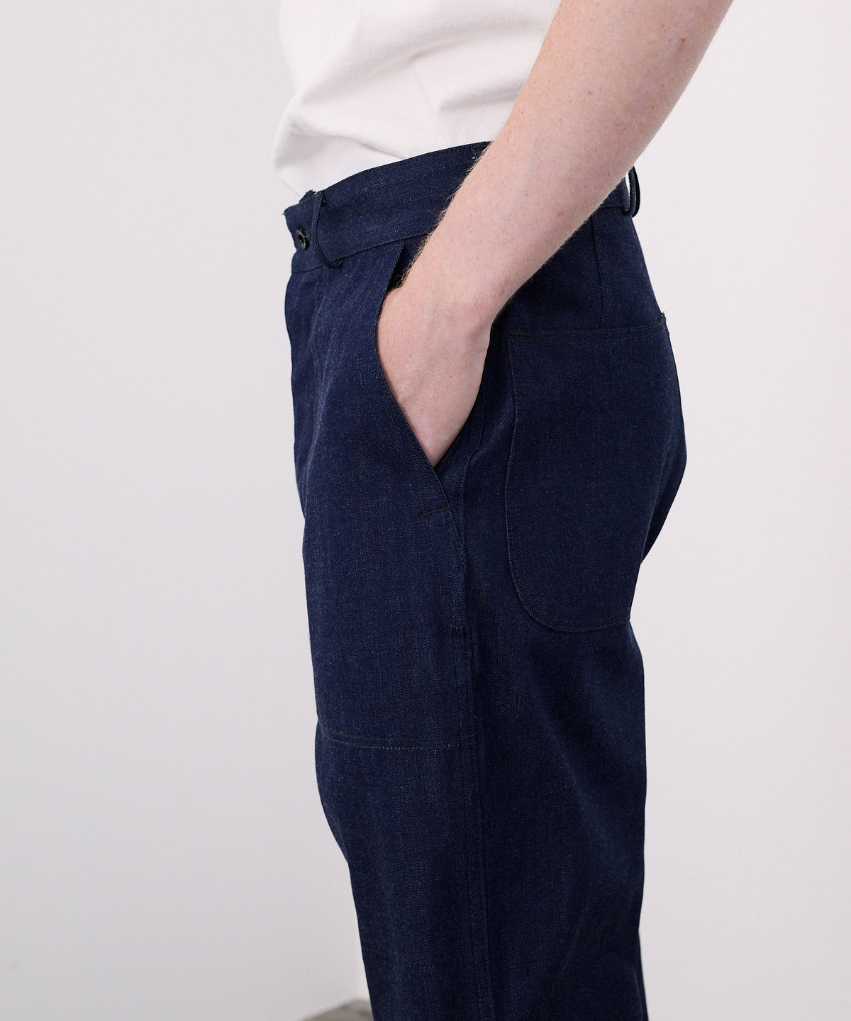 【 25SS 】ANATOMICA USN 1943 UTILITY PANTS / INDIGO NON WASH