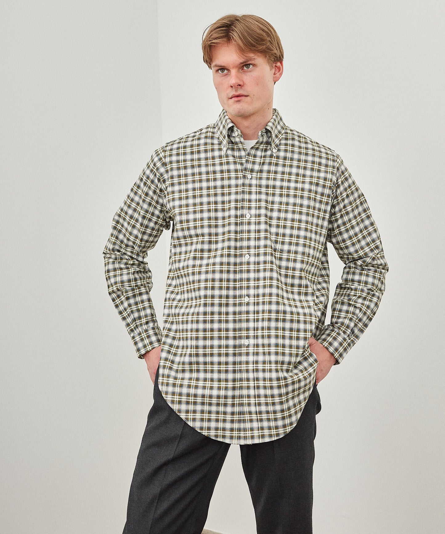 【 24FW 】ANATOMICA BD SHIRT BB PLAID / OLIVE