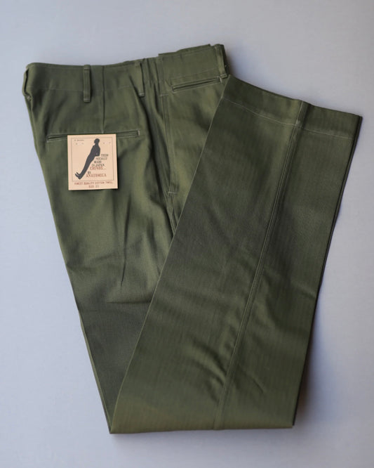 【 RESTOCK 】ANATOMICA CHINO II HBT / OLIVE