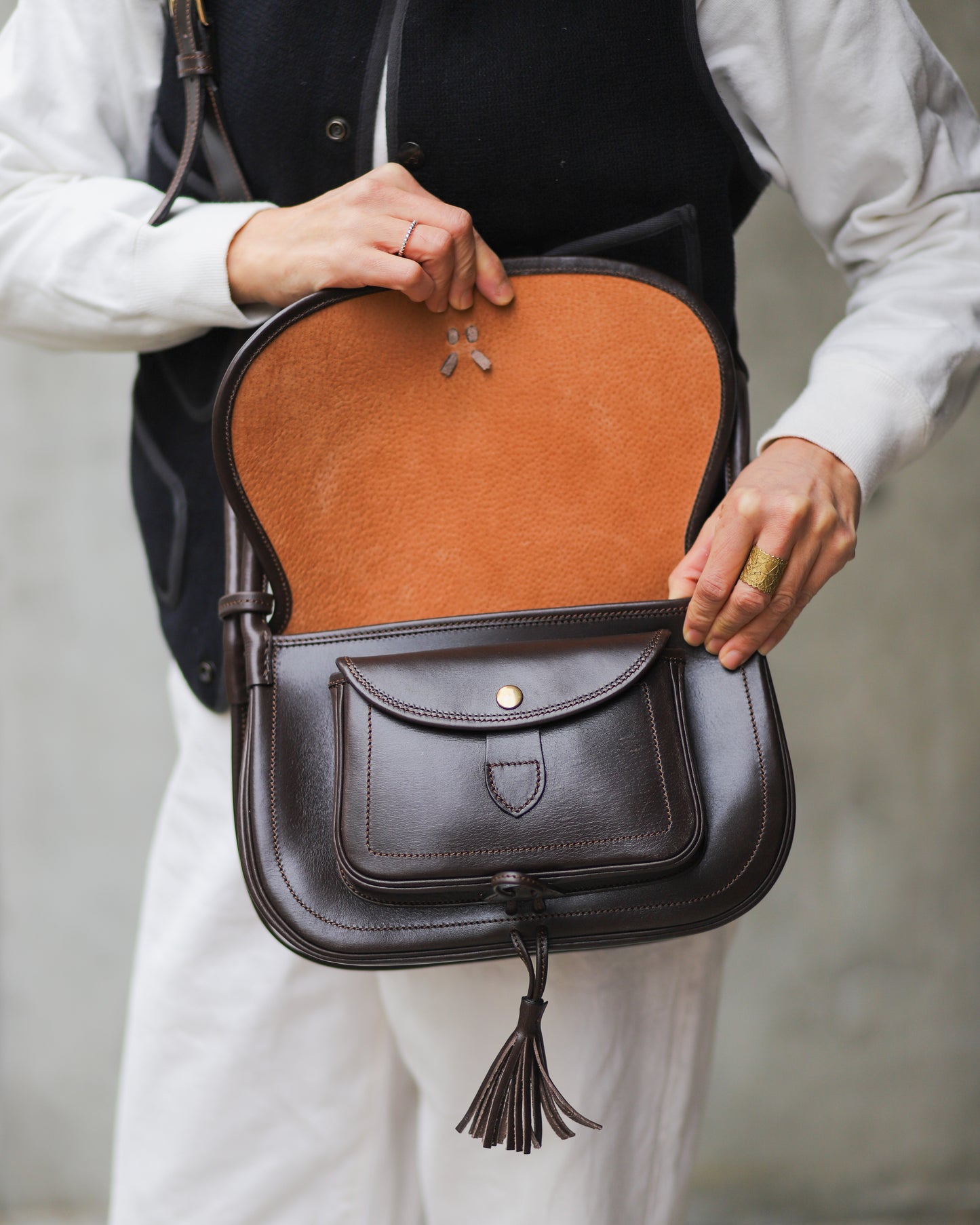 【 25FW 】ANDALUSIA LISO BAG / BLACK