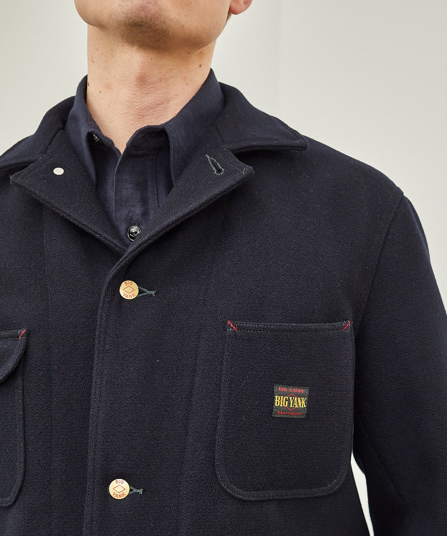 【 24FW 】BIGYANK 1955 COVERALL OLD MELTON / D.NAVY