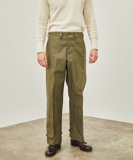 【 RESTOCK 】YANKSHIRE M1945 TROUSERS SATEEN / OLIVE