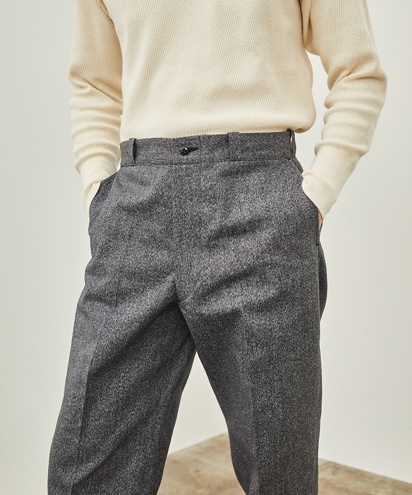 【 24FW 】YANKSHIRE 1963 TROUSERS HEATHER CHAMBRAY