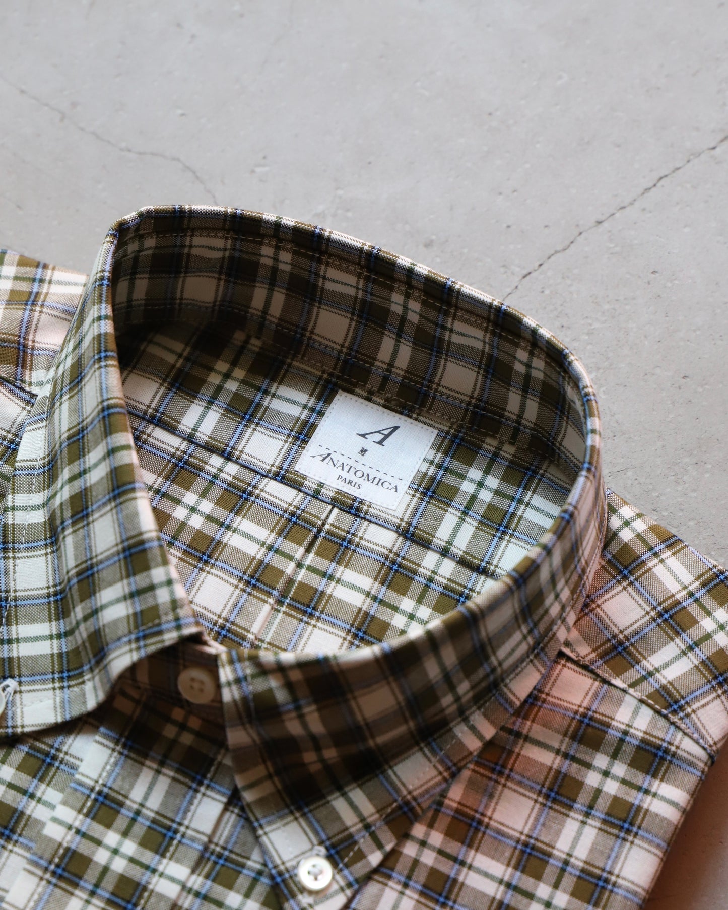 【 24FW 】ANATOMICA BD SHIRT BB PLAID / OLIVE