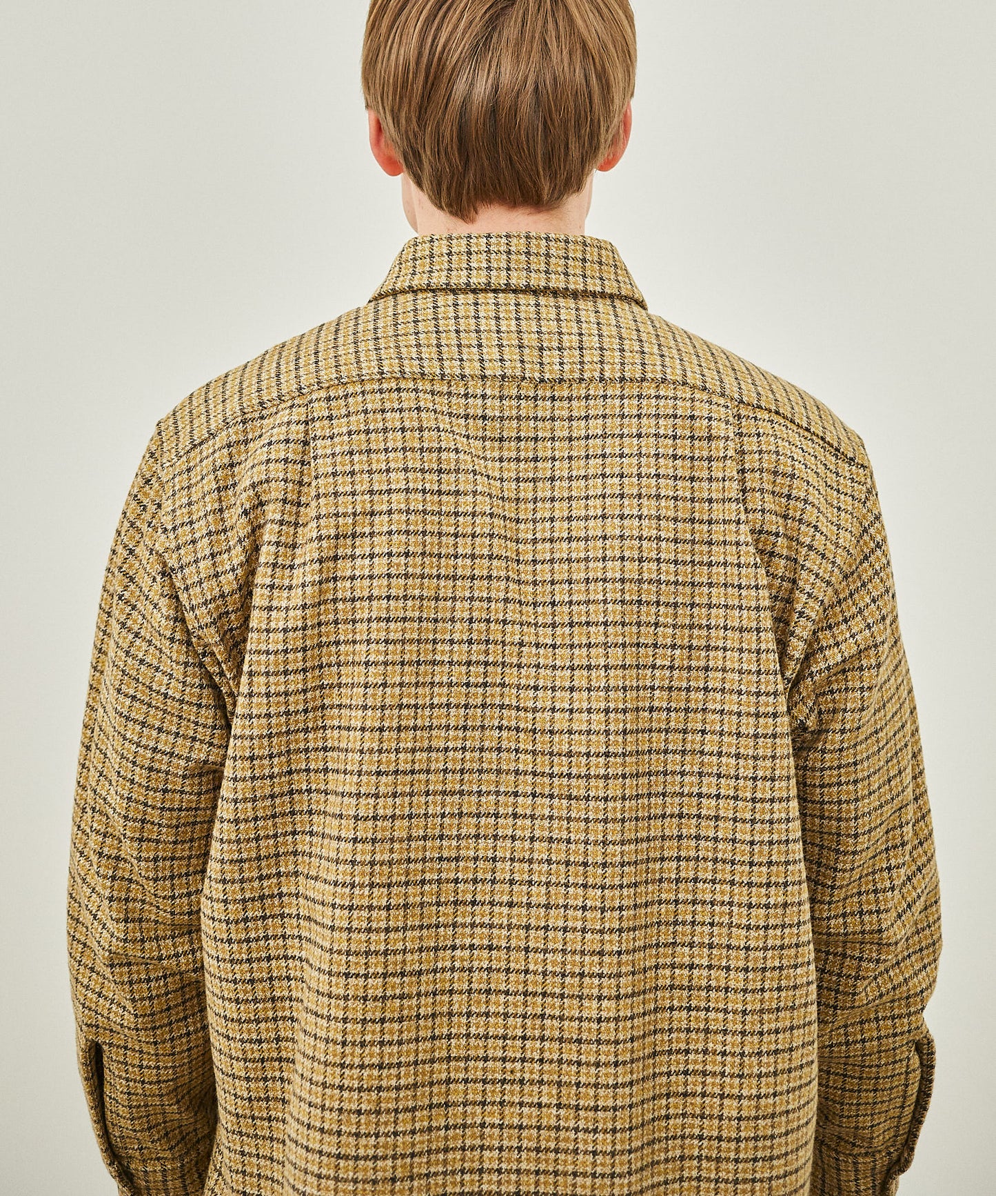 【 24FW 】BIGYANK ROGER SHIRT PLAID COTTON TWEED / BROWN