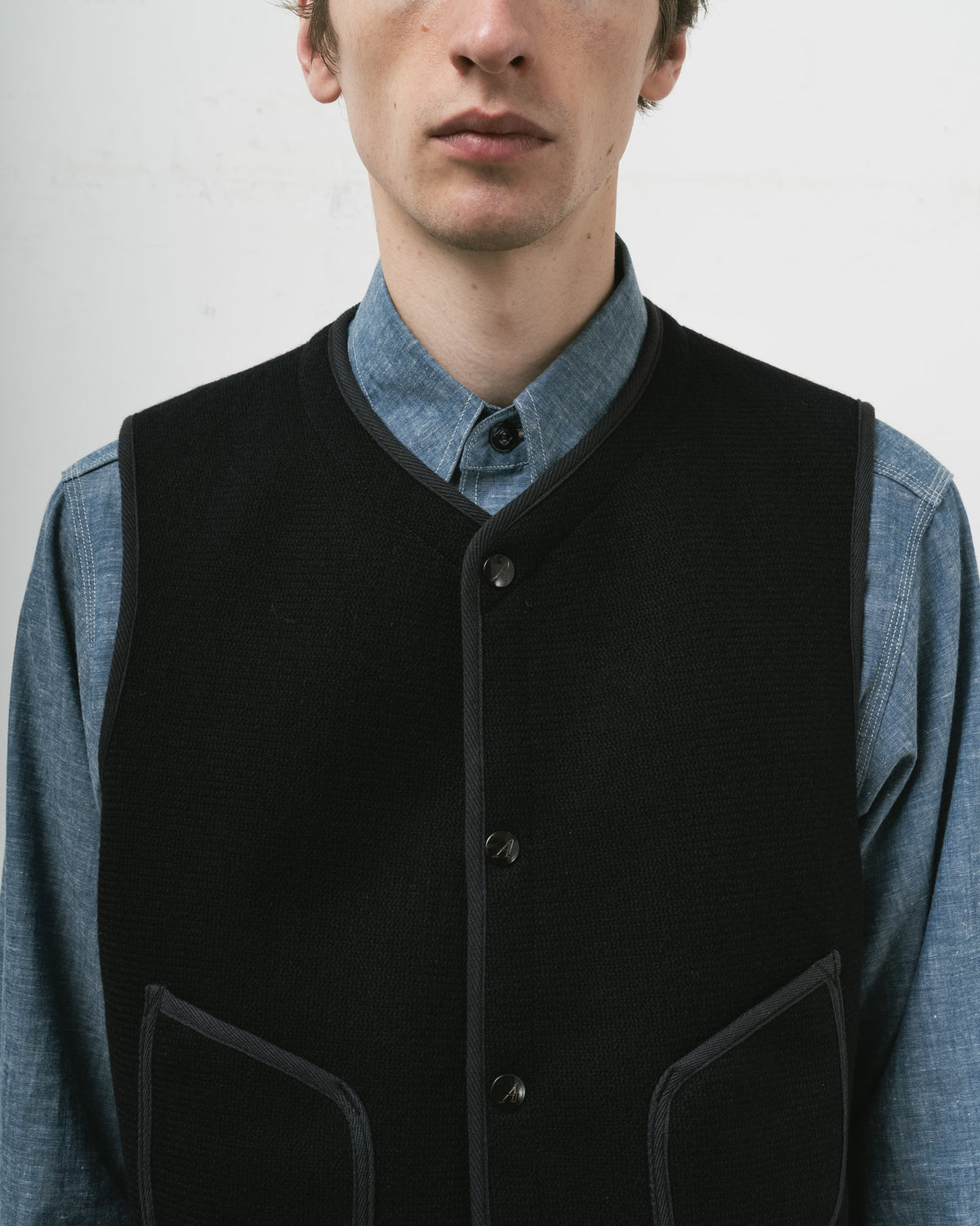 【 RESTOCK 】ANATOMICA BB VEST / DARK NAVY