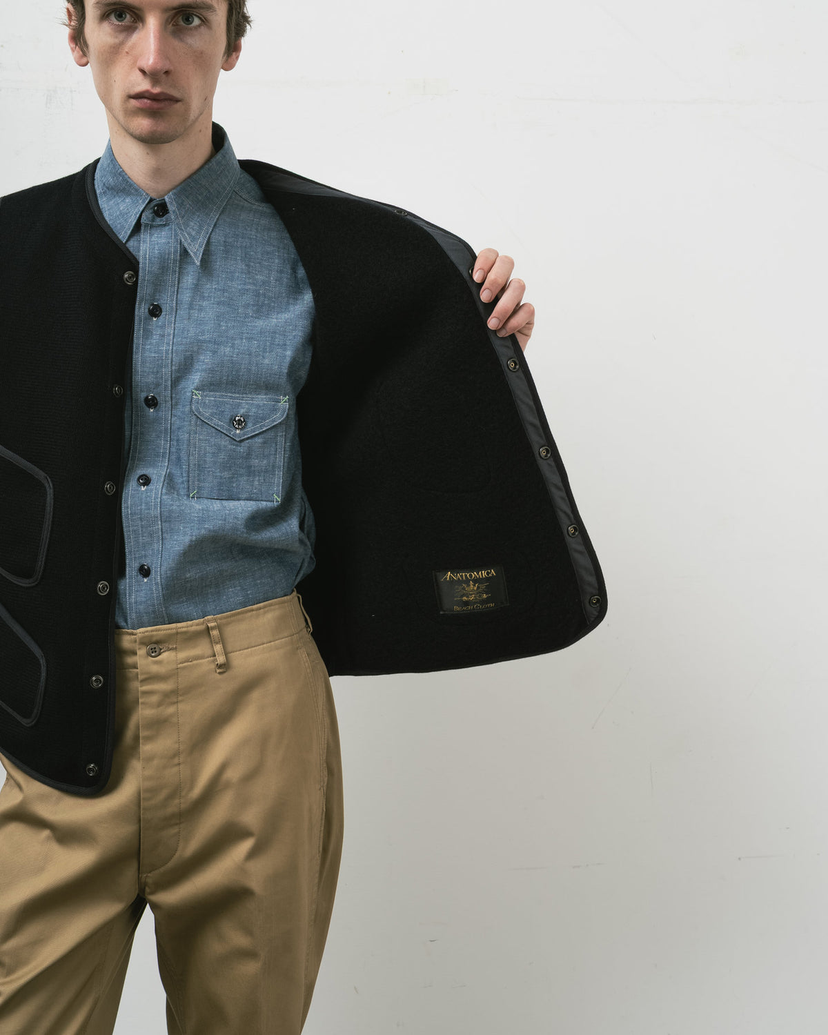 【 RESTOCK 】ANATOMICA BB VEST / DARK NAVY