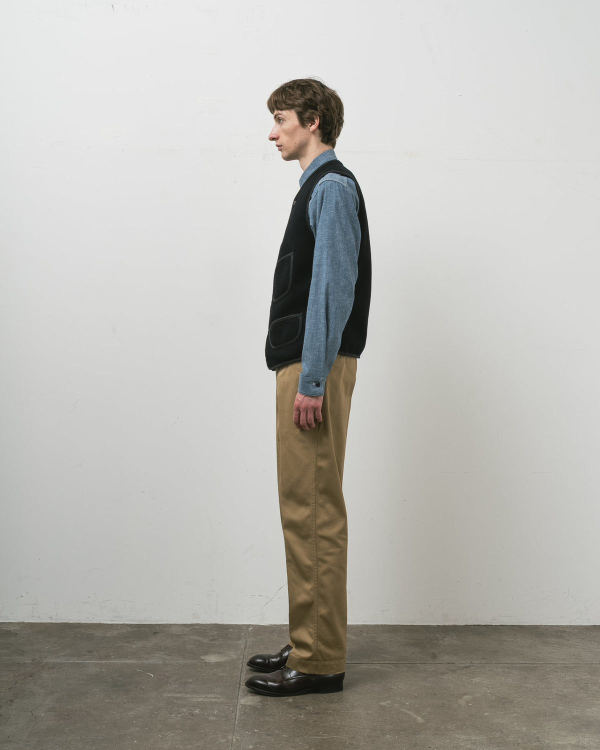 【 RESTOCK 】ANATOMICA BB VEST / DARK NAVY