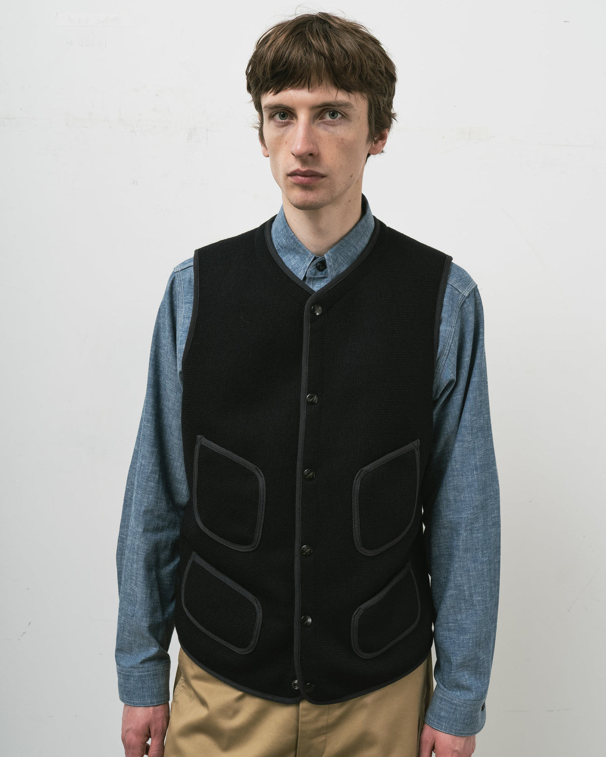 【 RESTOCK 】ANATOMICA BB VEST / DARK NAVY