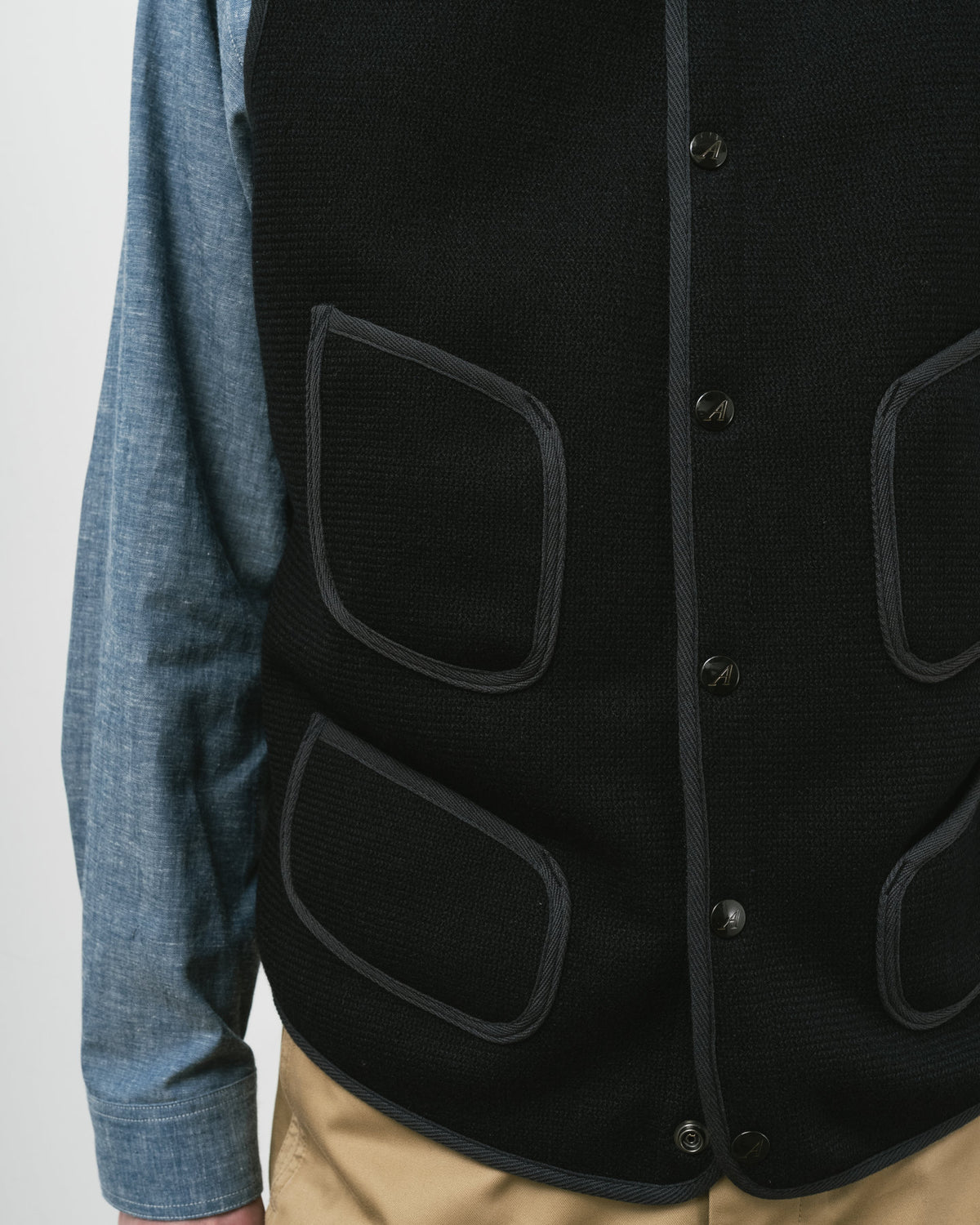 【 RESTOCK 】ANATOMICA BB VEST / DARK NAVY