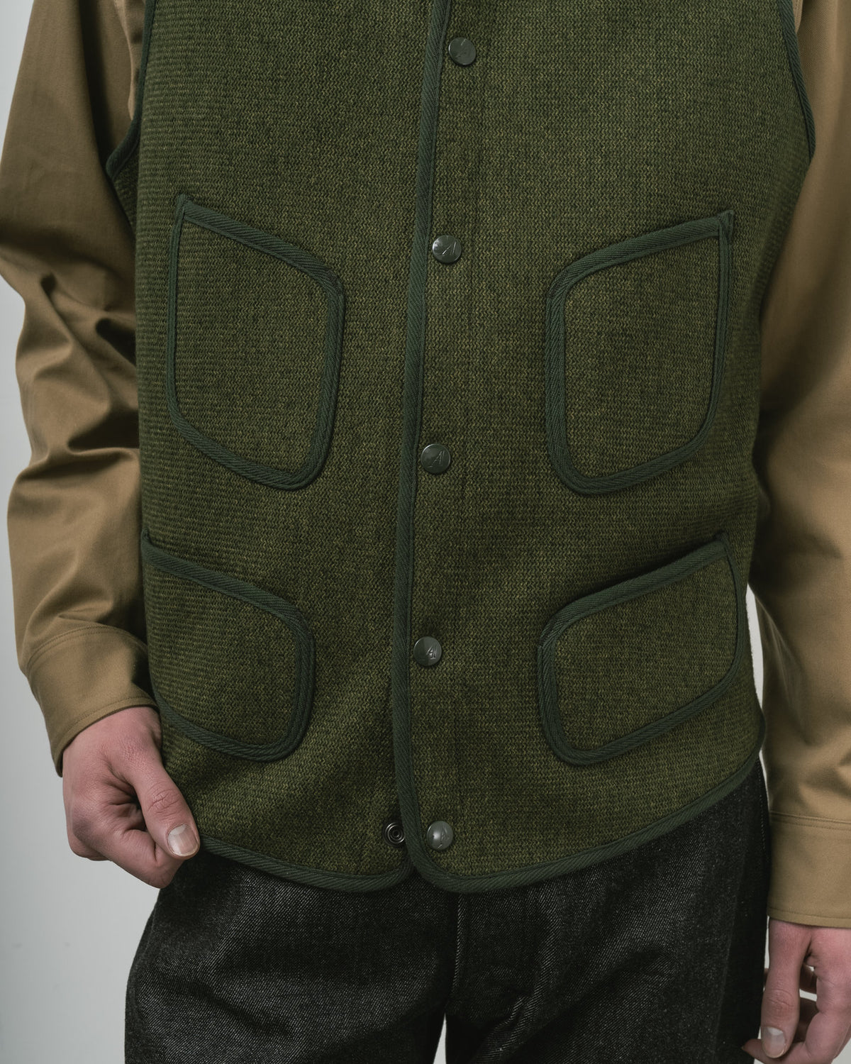 【 26FW 】ANATOMICA BB VEST / OLIVE