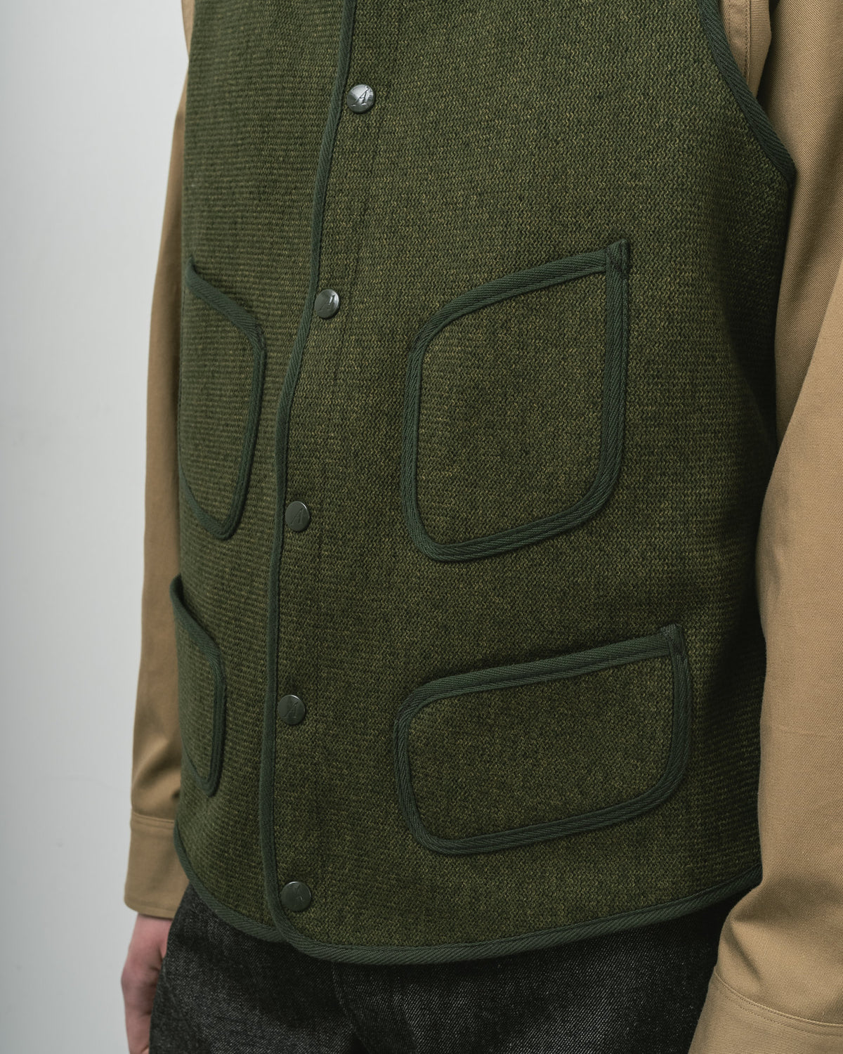 【 26FW 】ANATOMICA BB VEST / OLIVE