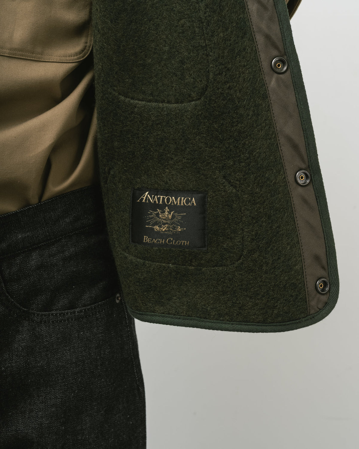 【 26FW 】ANATOMICA BB VEST / OLIVE