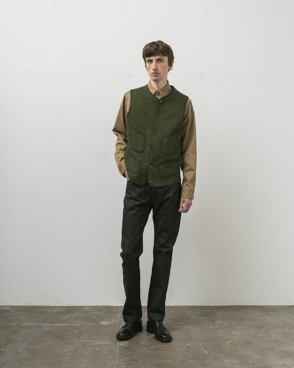 【 26FW 】ANATOMICA BB VEST / OLIVE