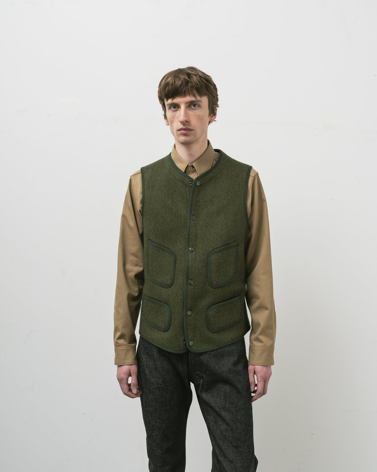 【 26FW 】ANATOMICA BB VEST / OLIVE