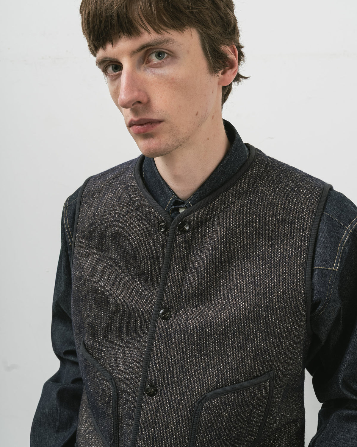 【 RESTOCK 】ANATOMICA BB VEST / SALT&PEPPER
